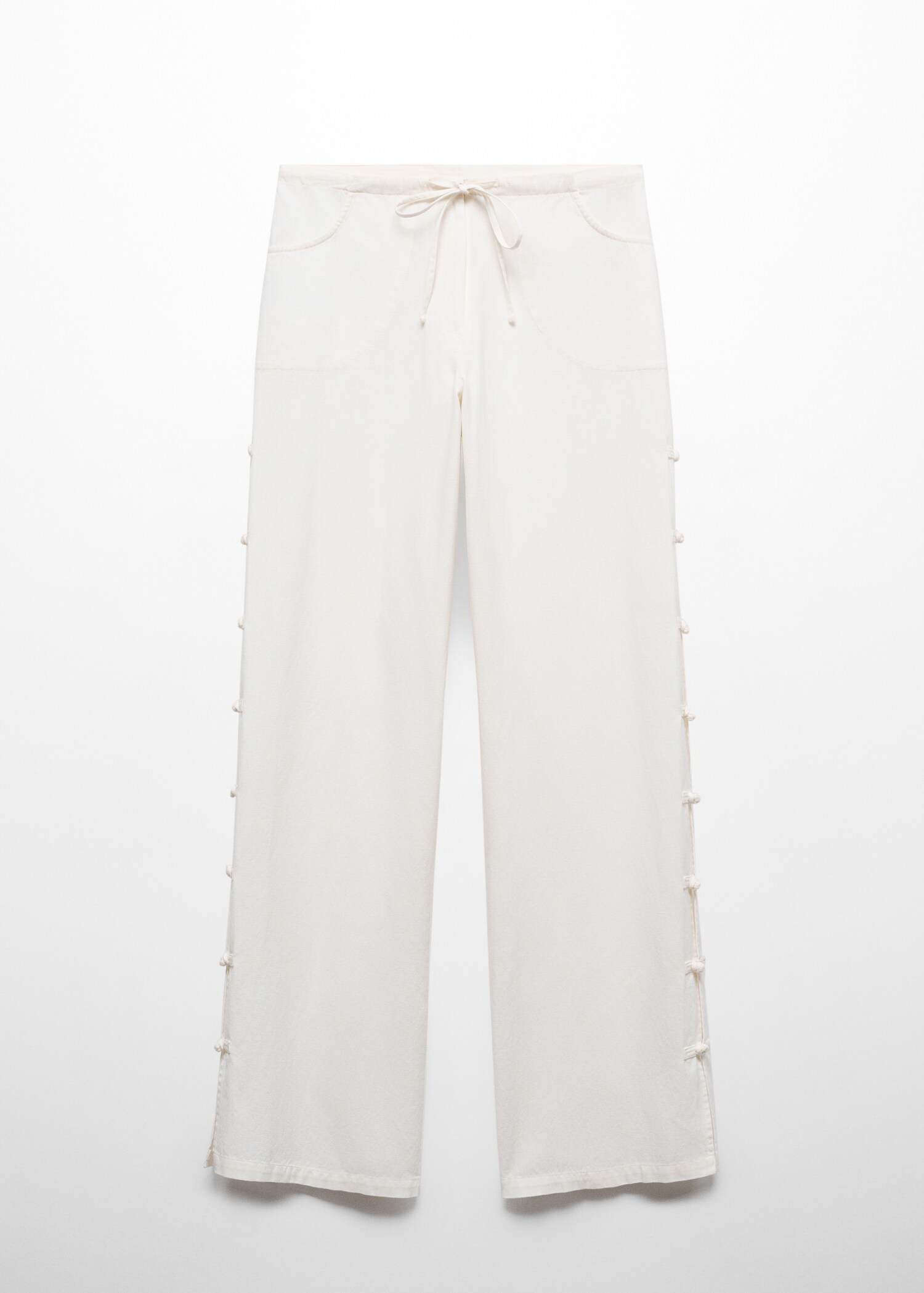 Wideleg trousers with buttons - Article without model