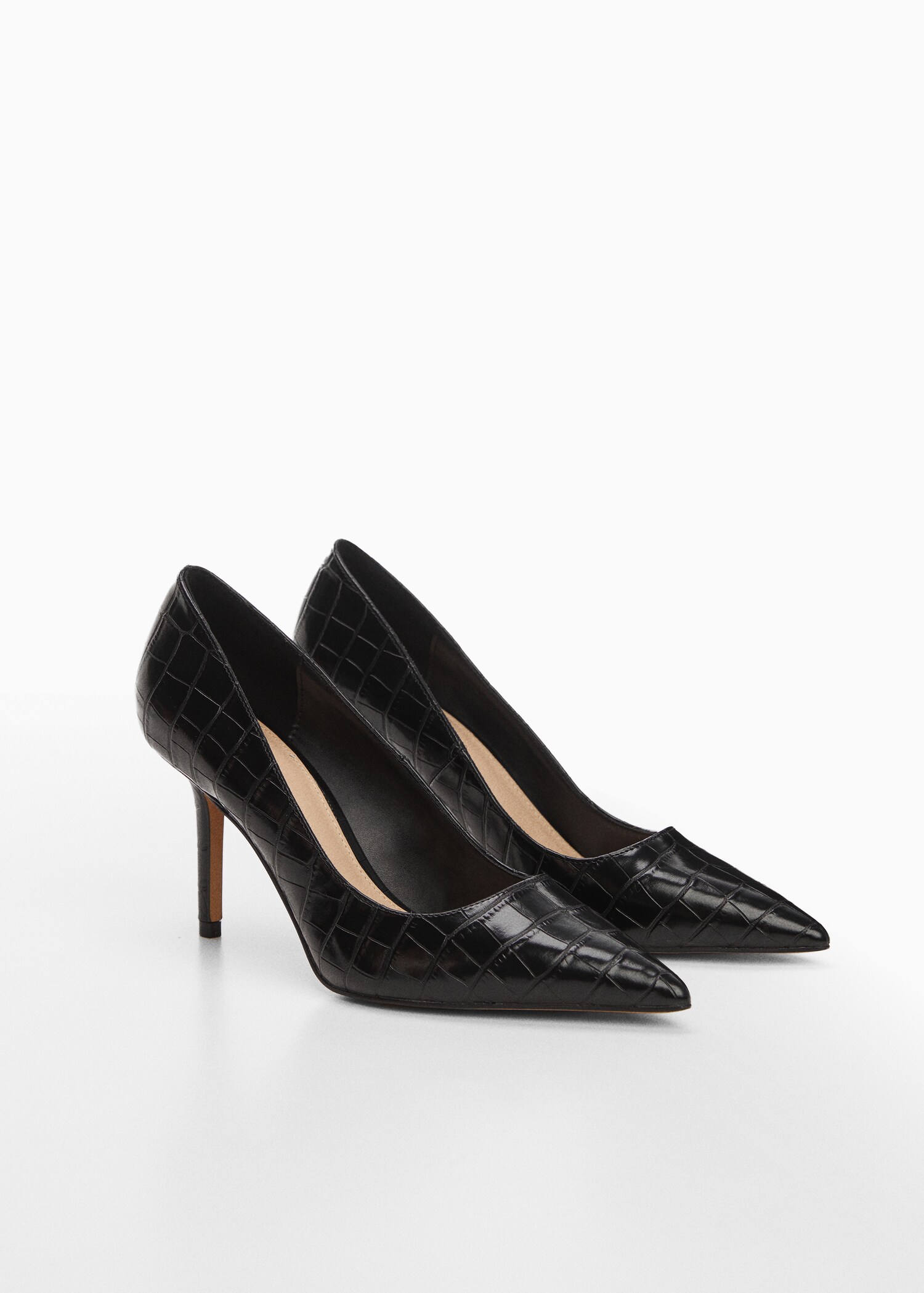 Chaussures talon effet imprimé animal - Plan moyen