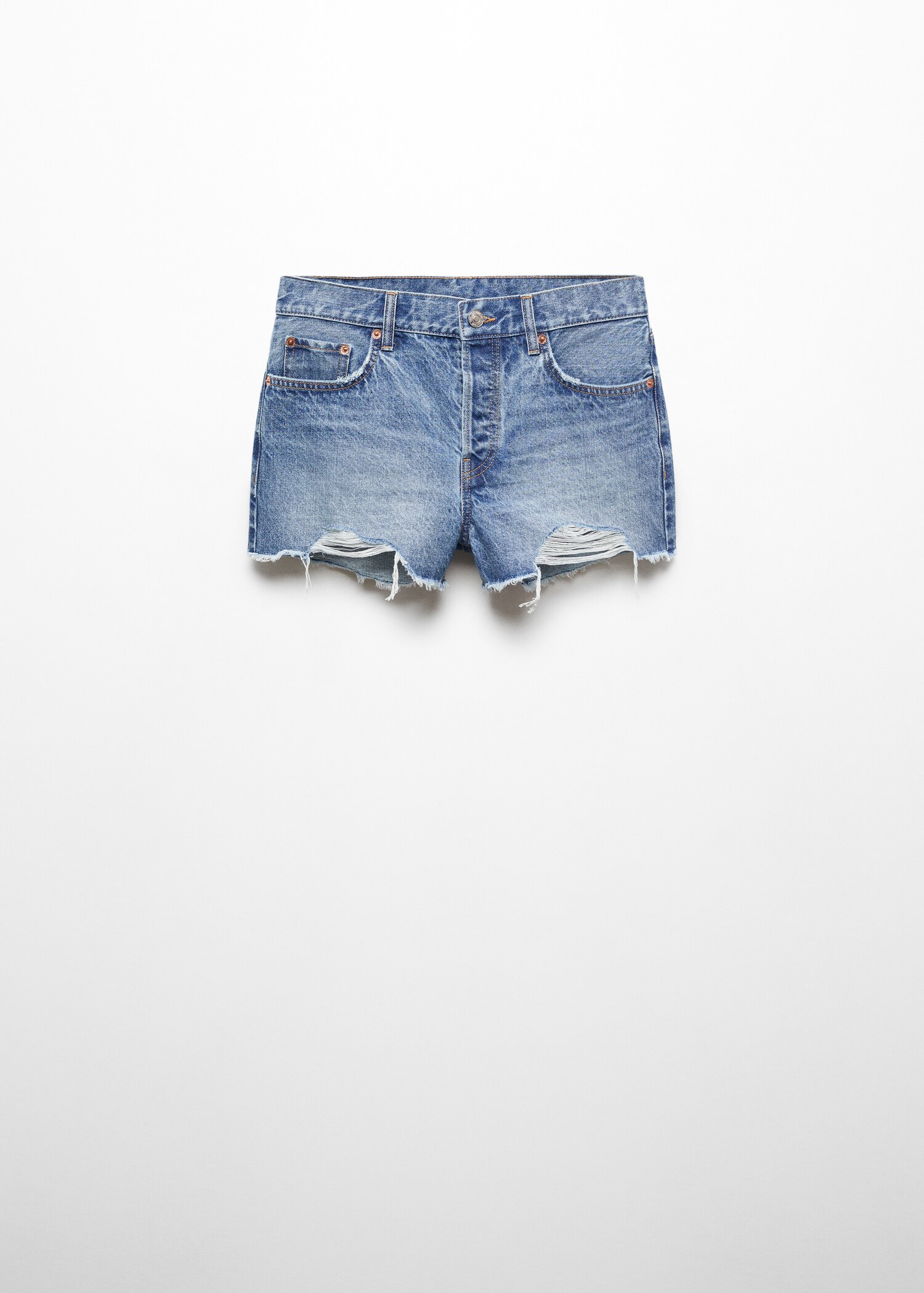 Broken denim shorts - Article without model