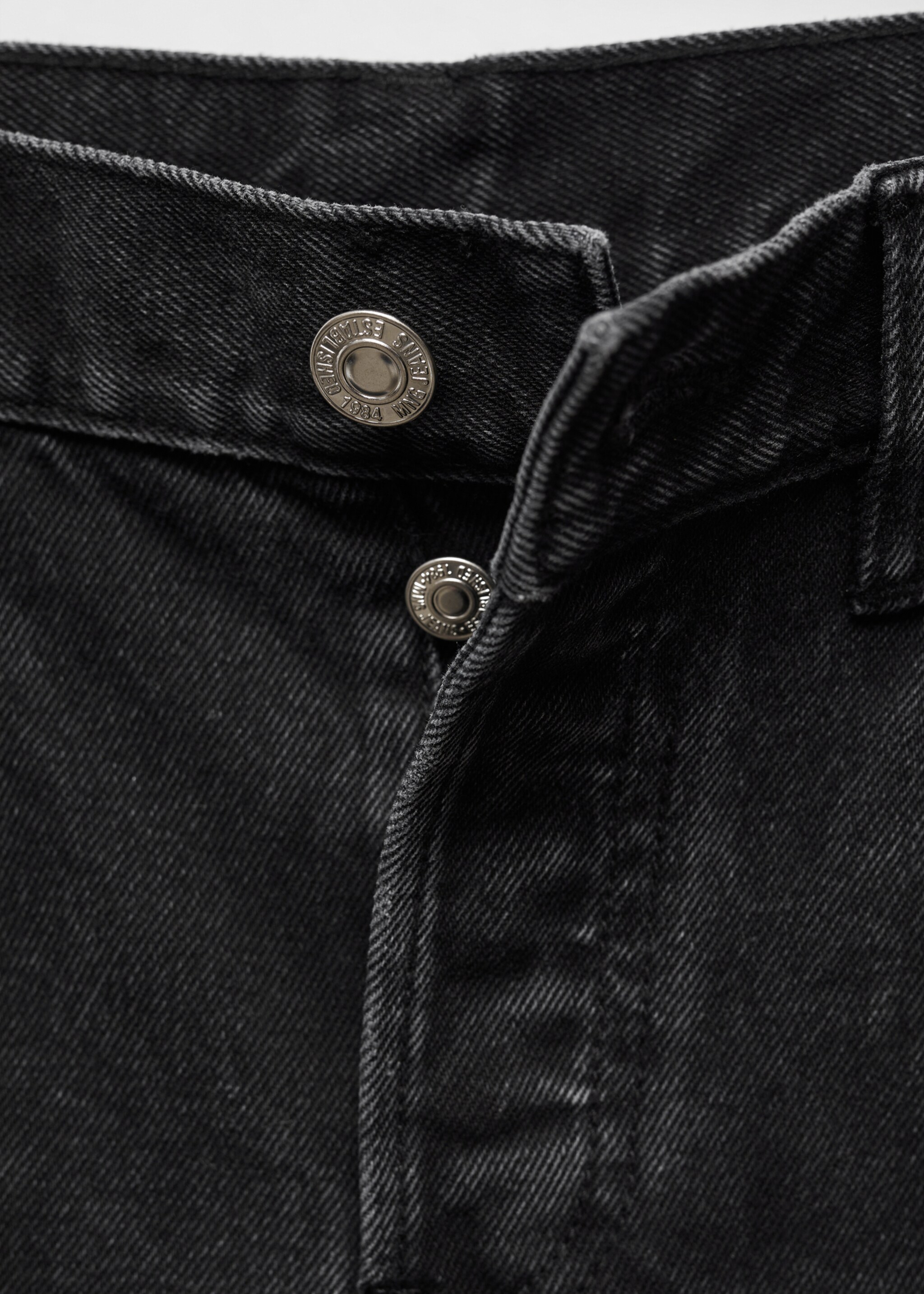 Denim-shorts med slitasje - Artikkeldetalj 8