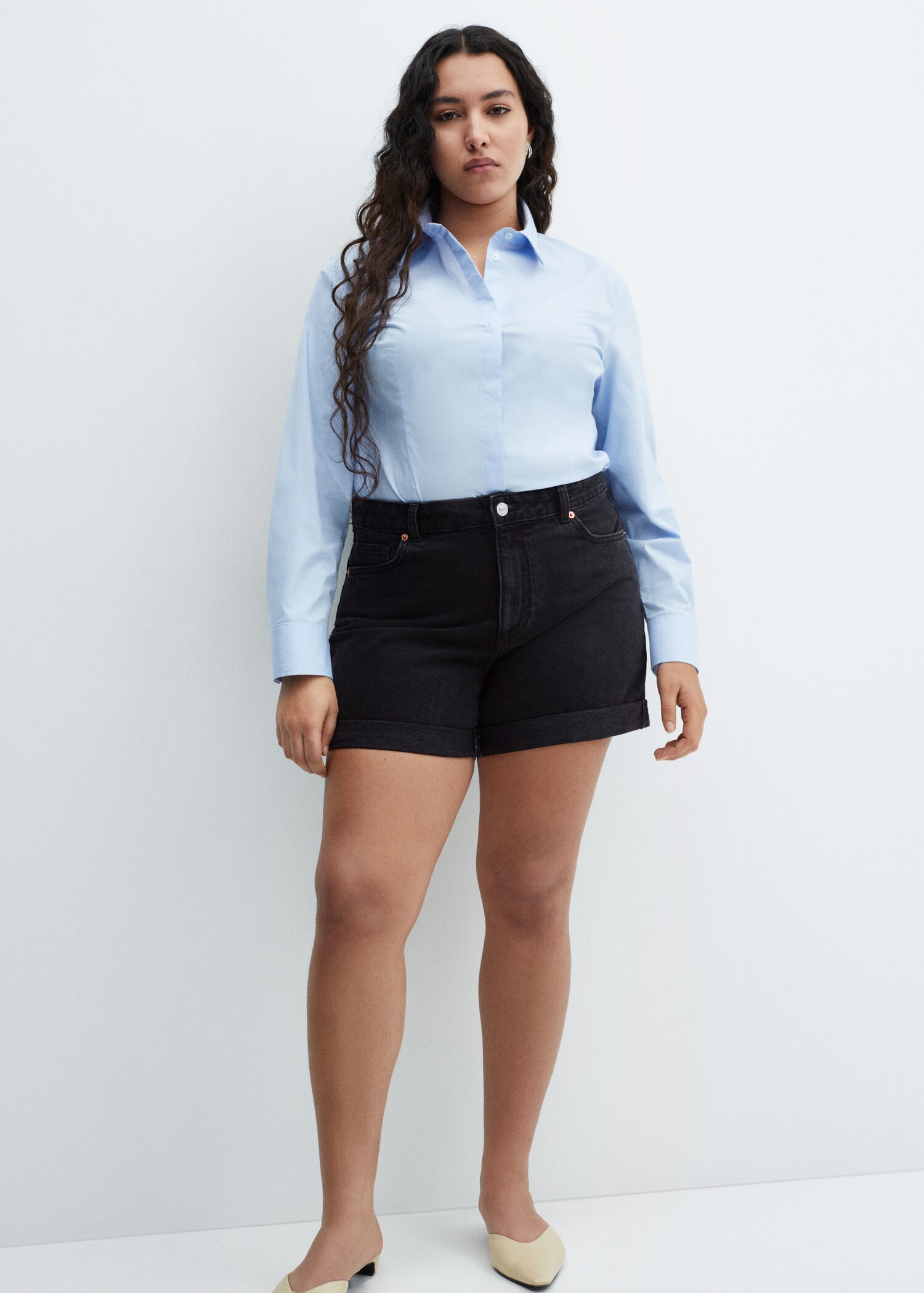 Shorts vaqueros mom-fit - Detalle del artículo 4