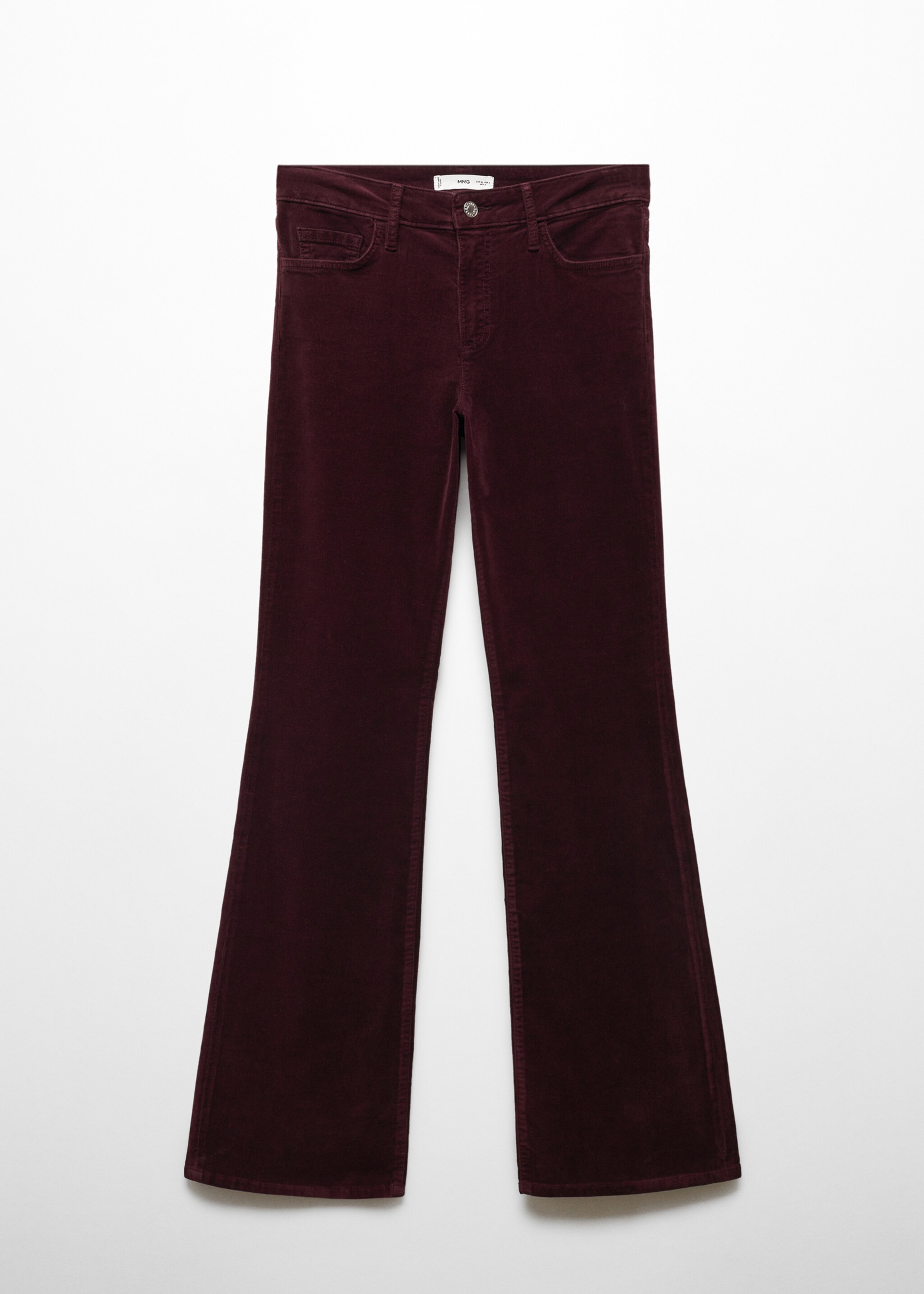 Flared Cordhose mit mittelhohem Bund - Artikel ohne Model