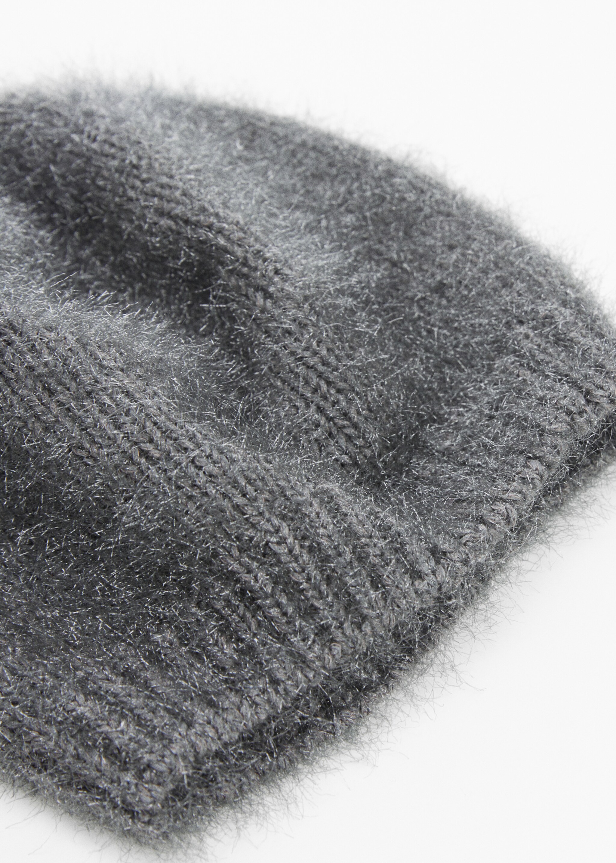 Fur-effect beret - Medium plane
