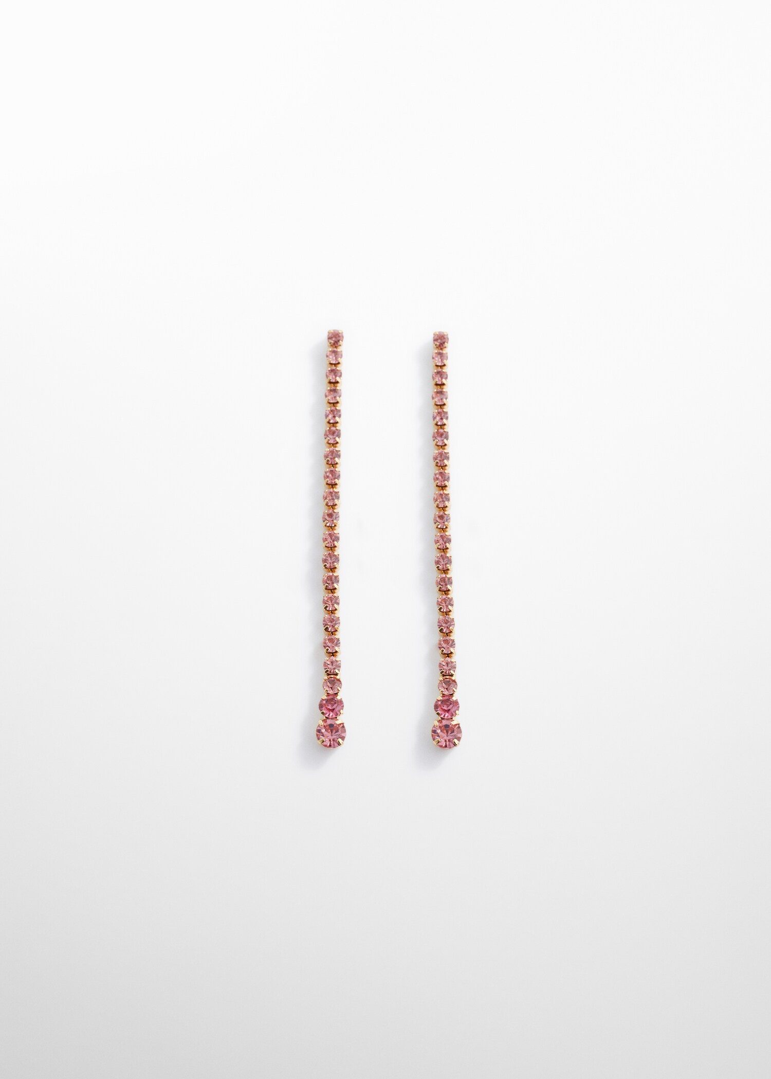 Long crystal earrings - Article without model
