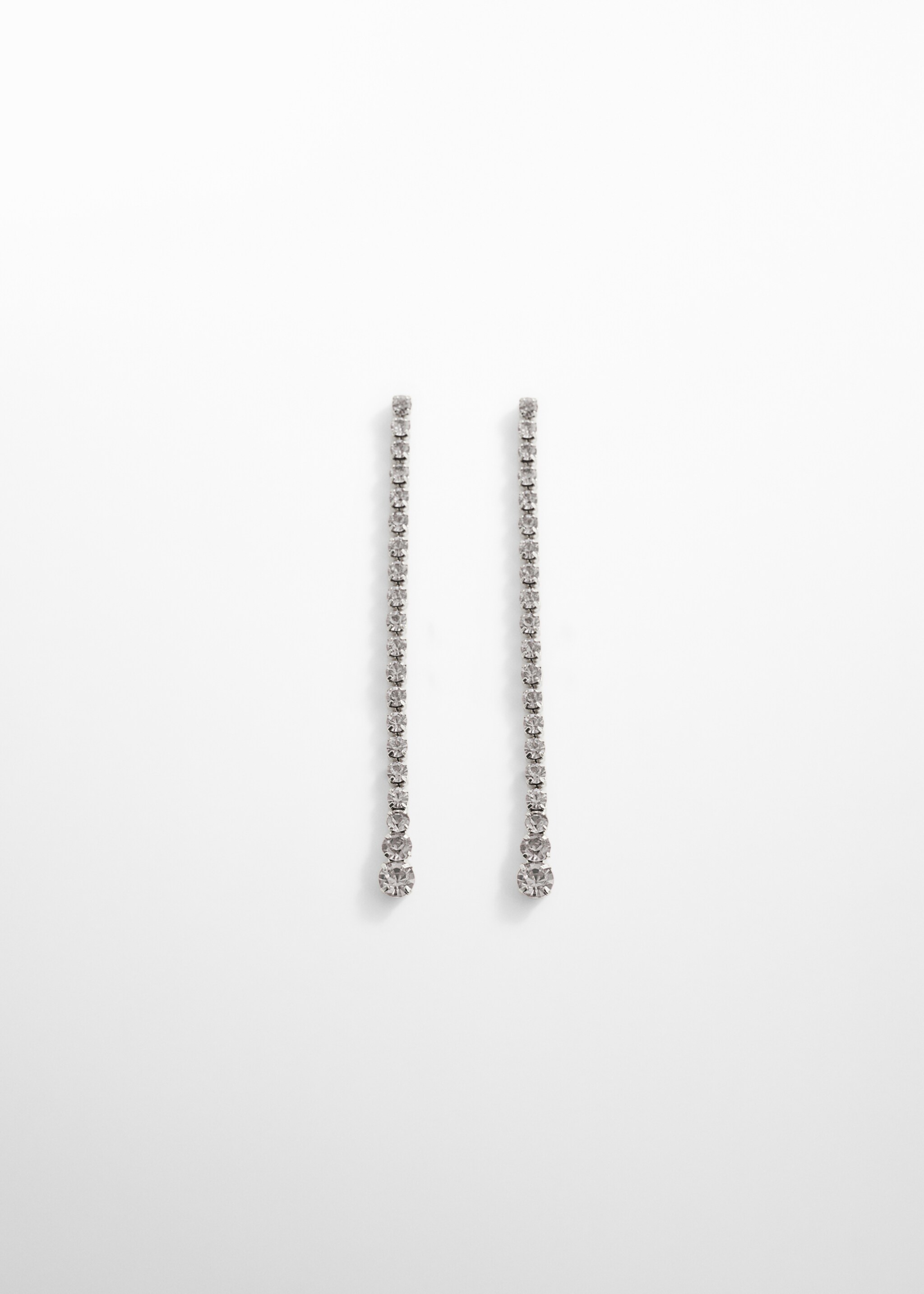 Long crystal earrings - Article without model