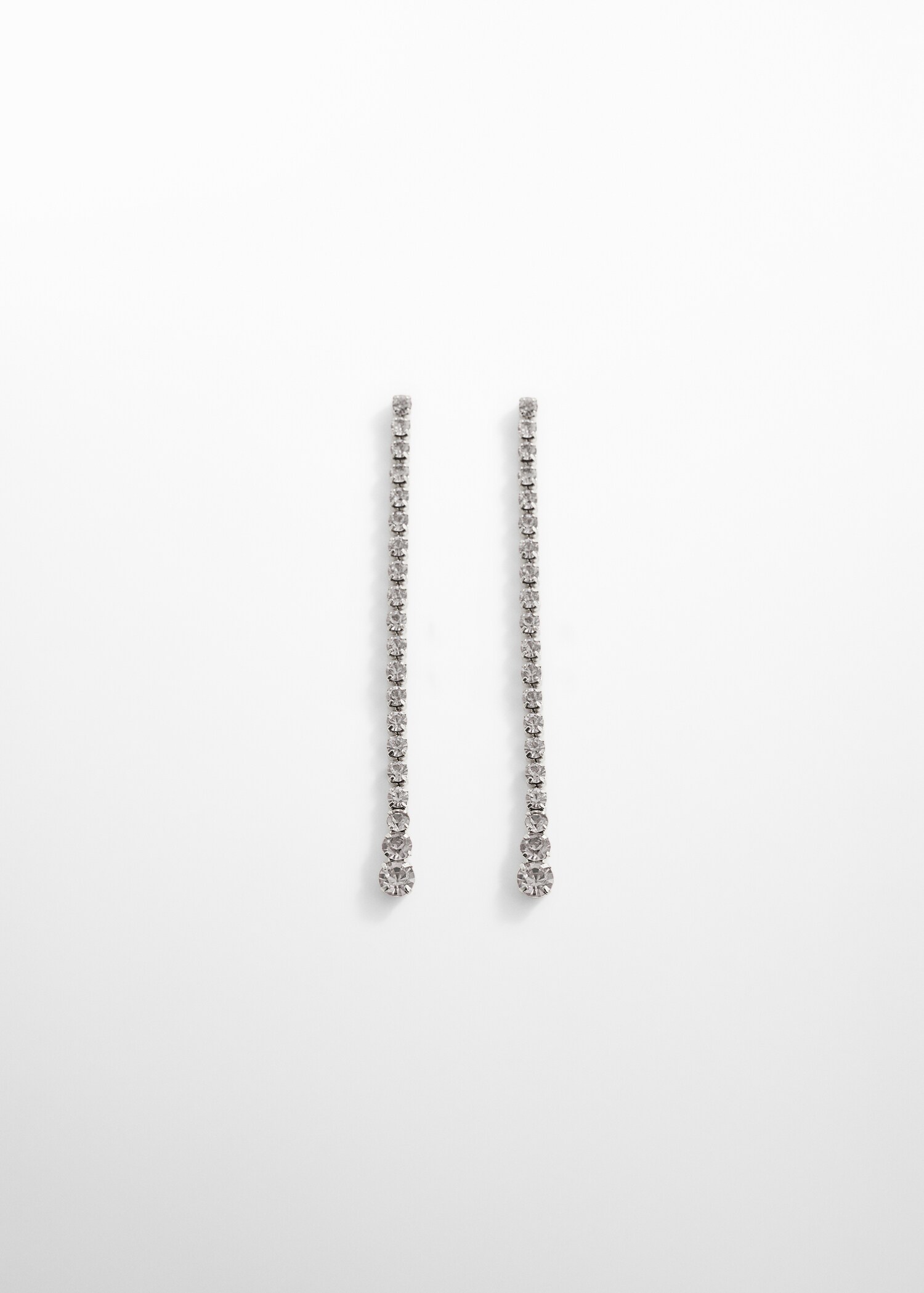 Long crystal earrings - Article without model