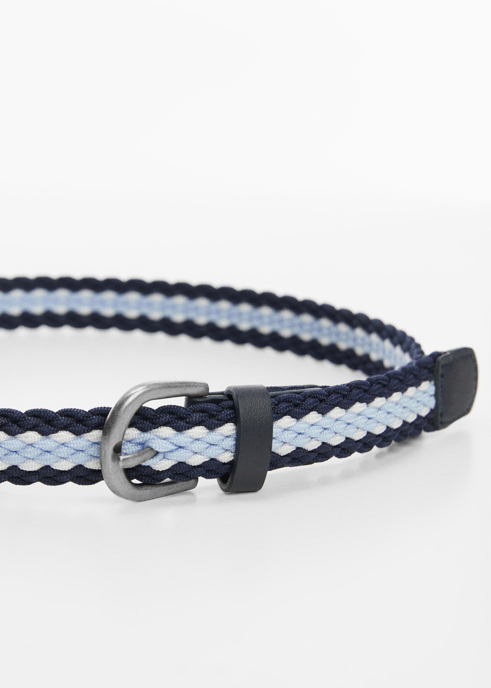 Braided belt - Medium plane, Dark Navy. Ref: 67020425-00.