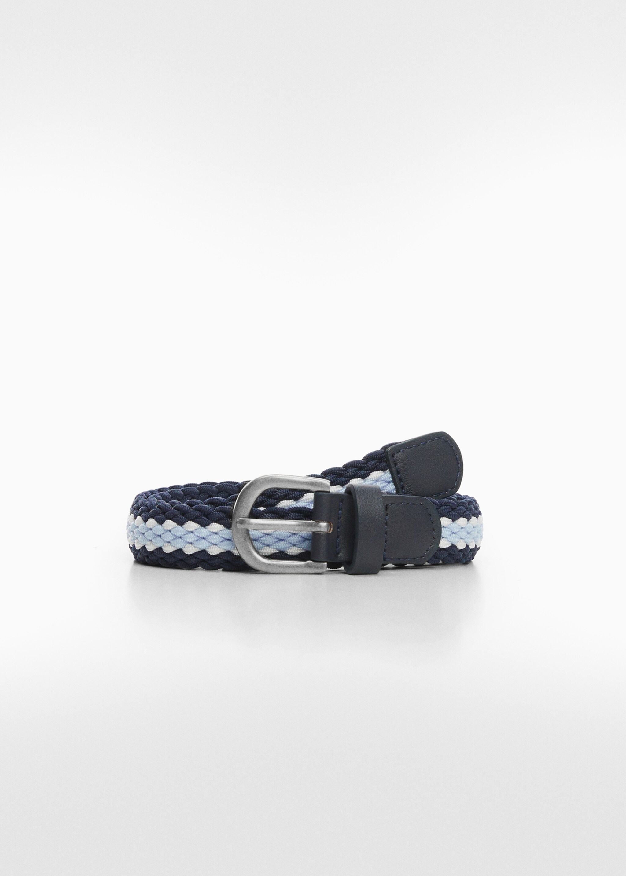 Braided belt - Article without model, Dark Navy. Ref: 67020425-00.