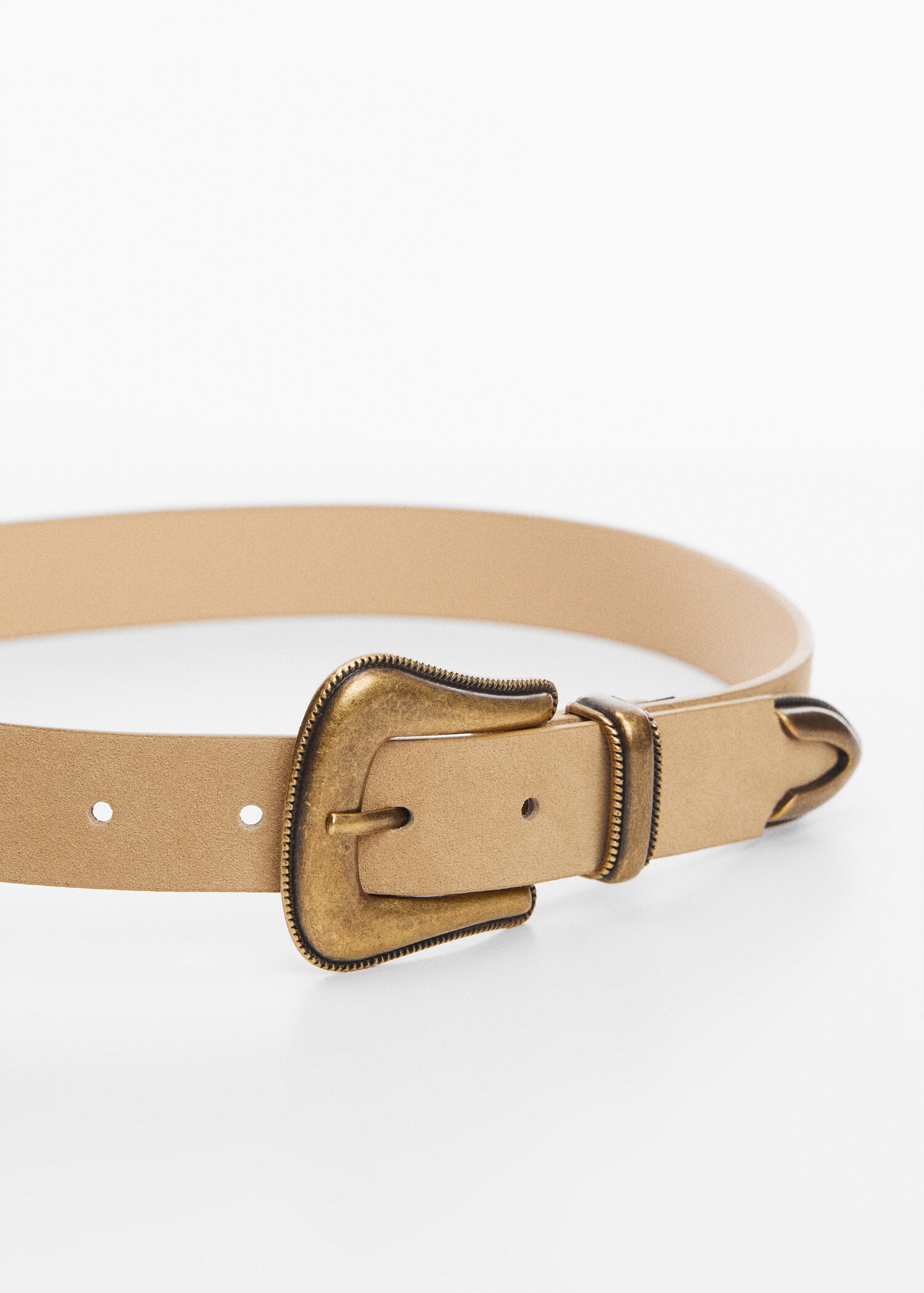 Ceinture cuir boucle - Plan moyen