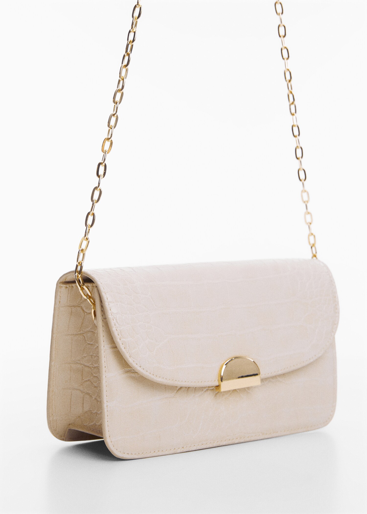 Animal print effect chain bag - Medium plane