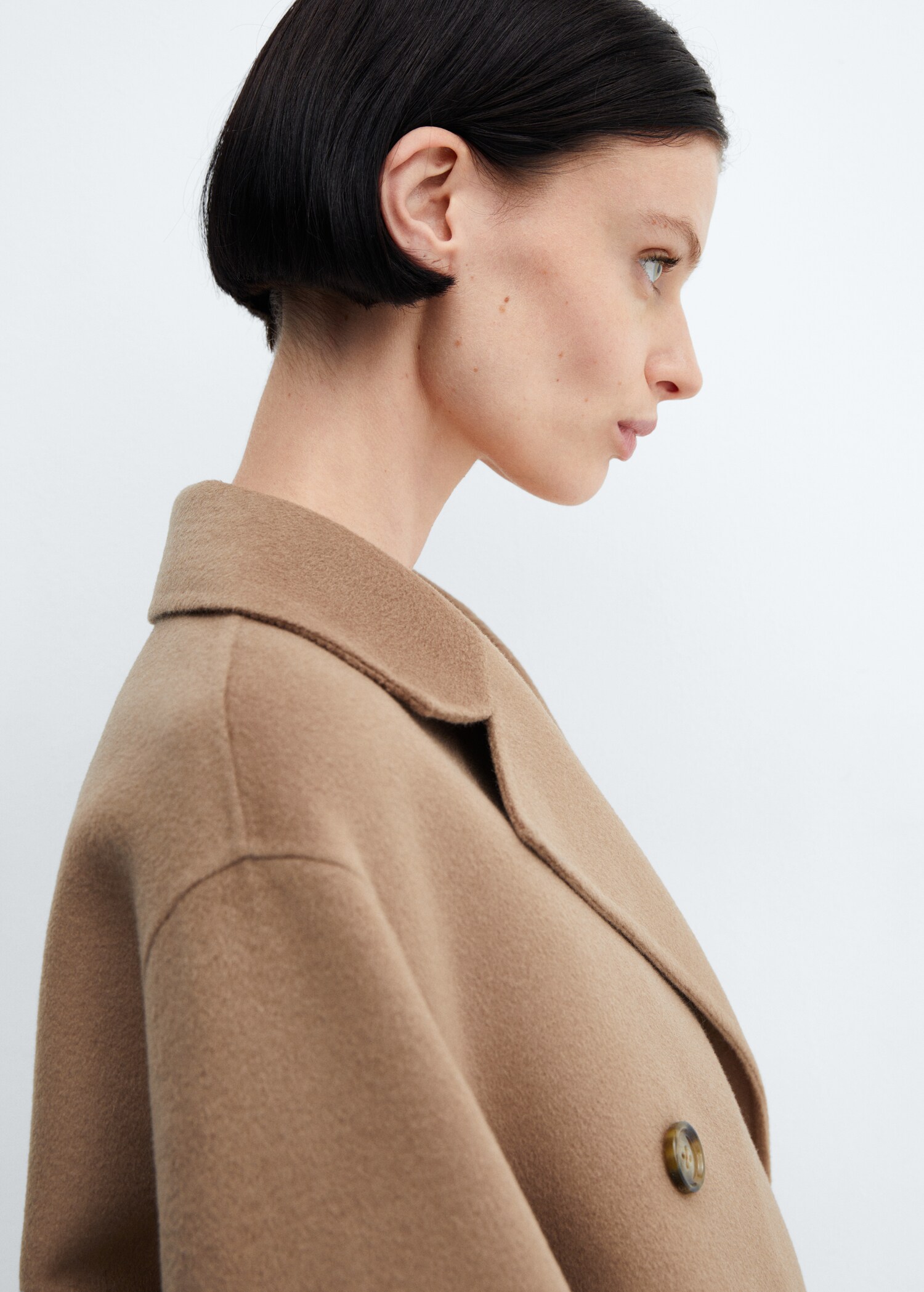Wollen handmade oversized jas - Detail van het artikel 1