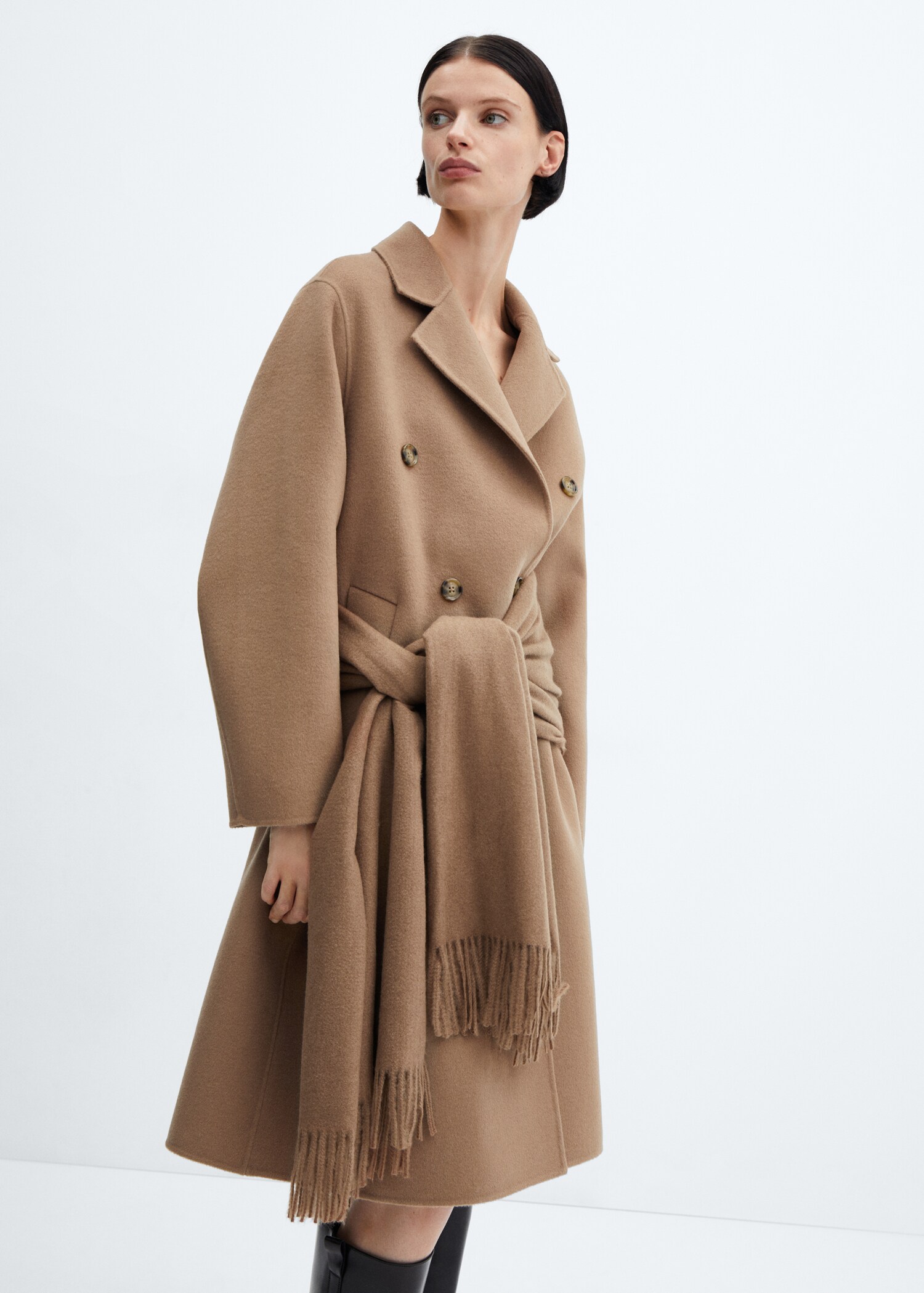 Wollen handmade oversized jas - Detail van het artikel 2