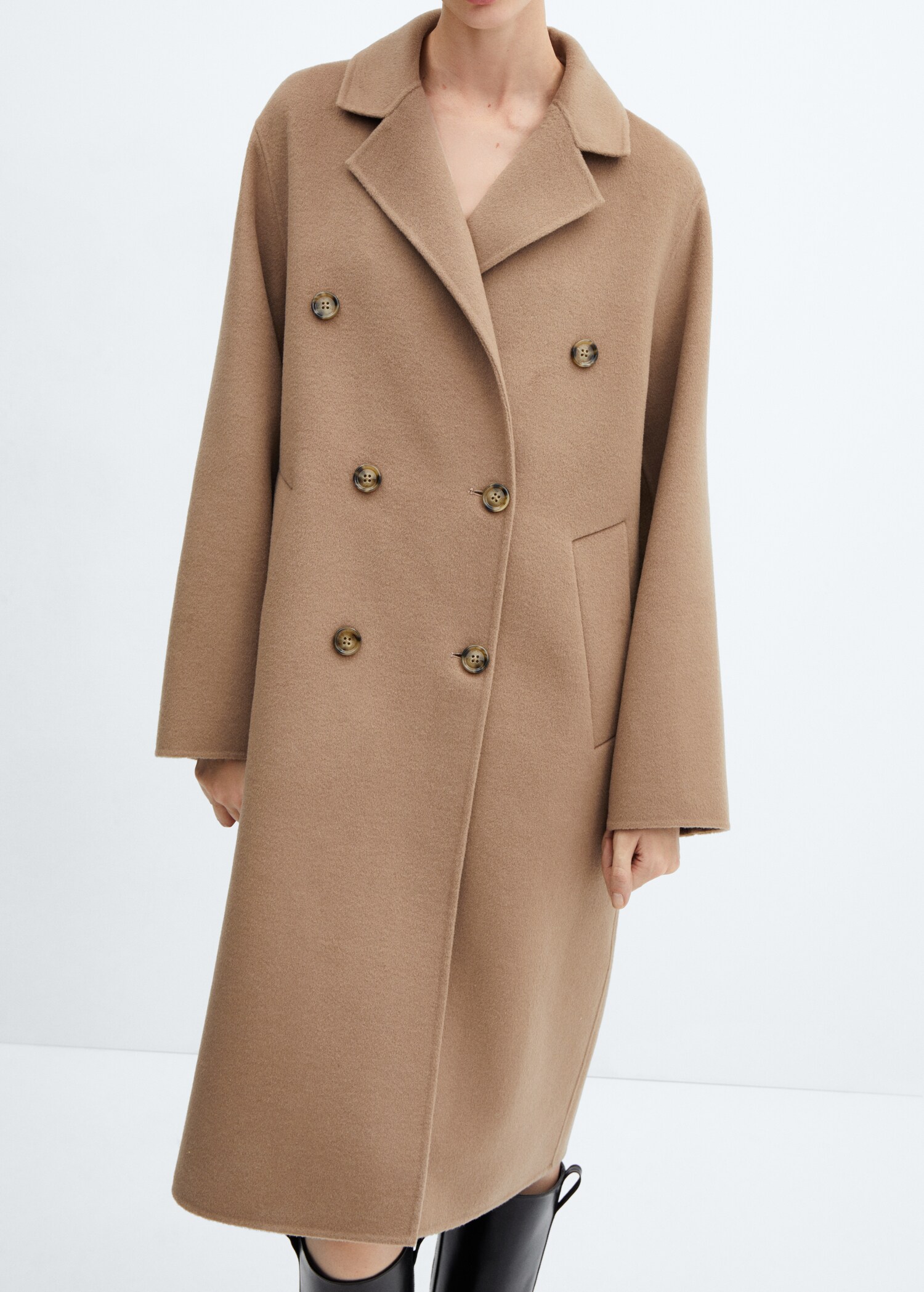 Wollen handmade oversized jas - Detail van het artikel 6