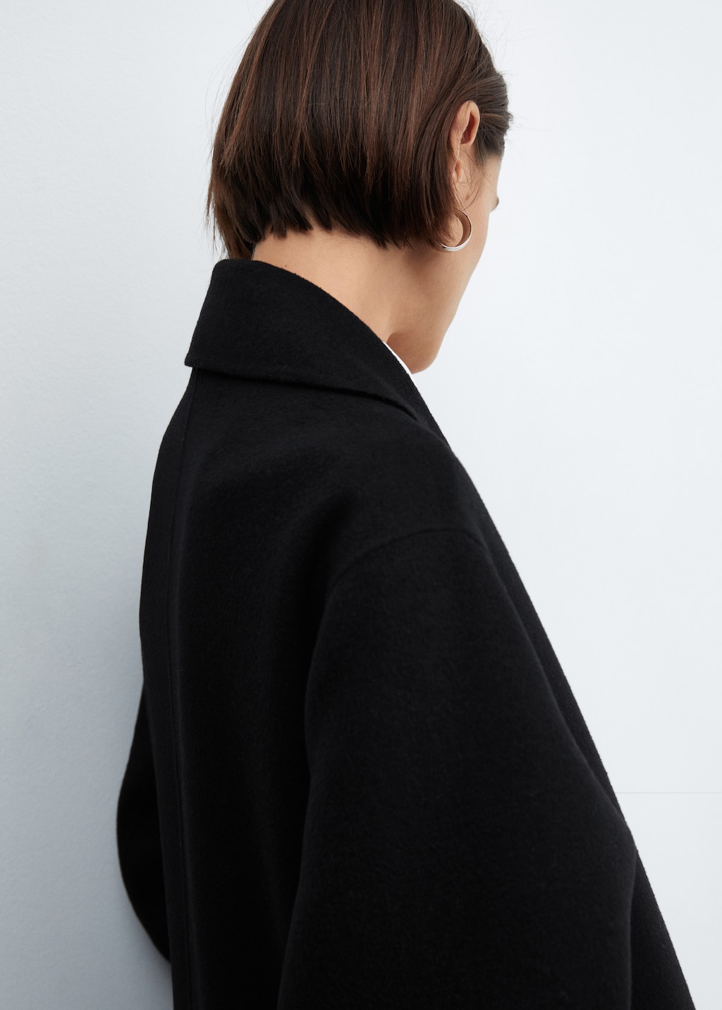 Handmade oversized wool coat - Women | MANGO OUTLET USA