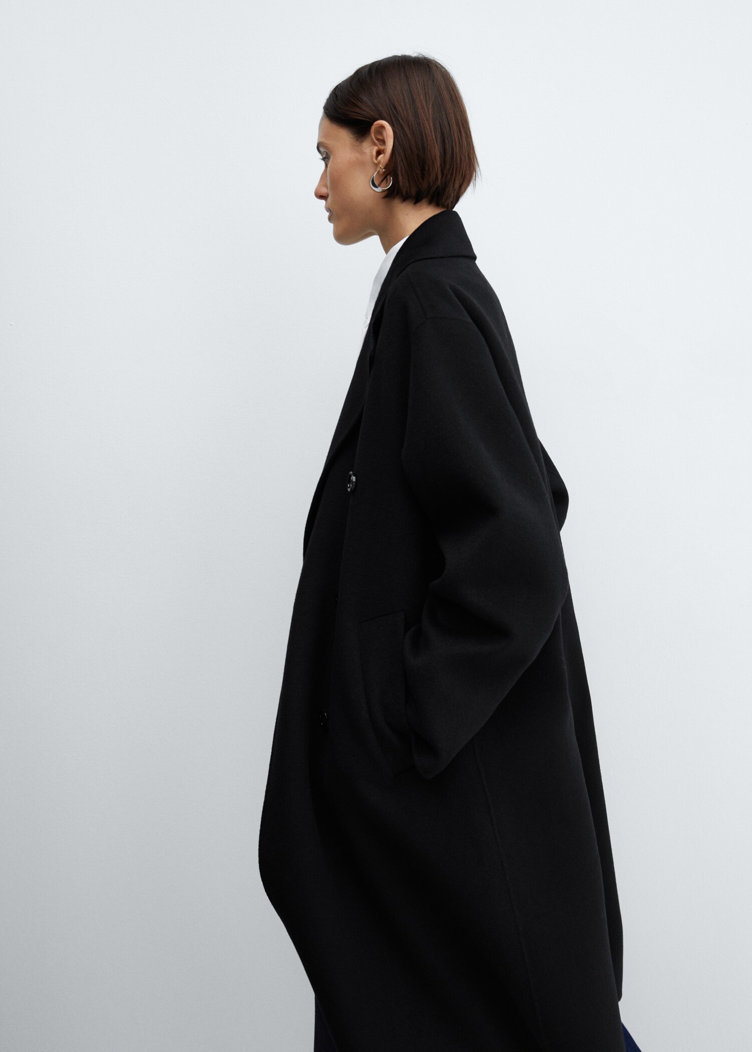 Handmade oversized wool coat - Details of the article 4