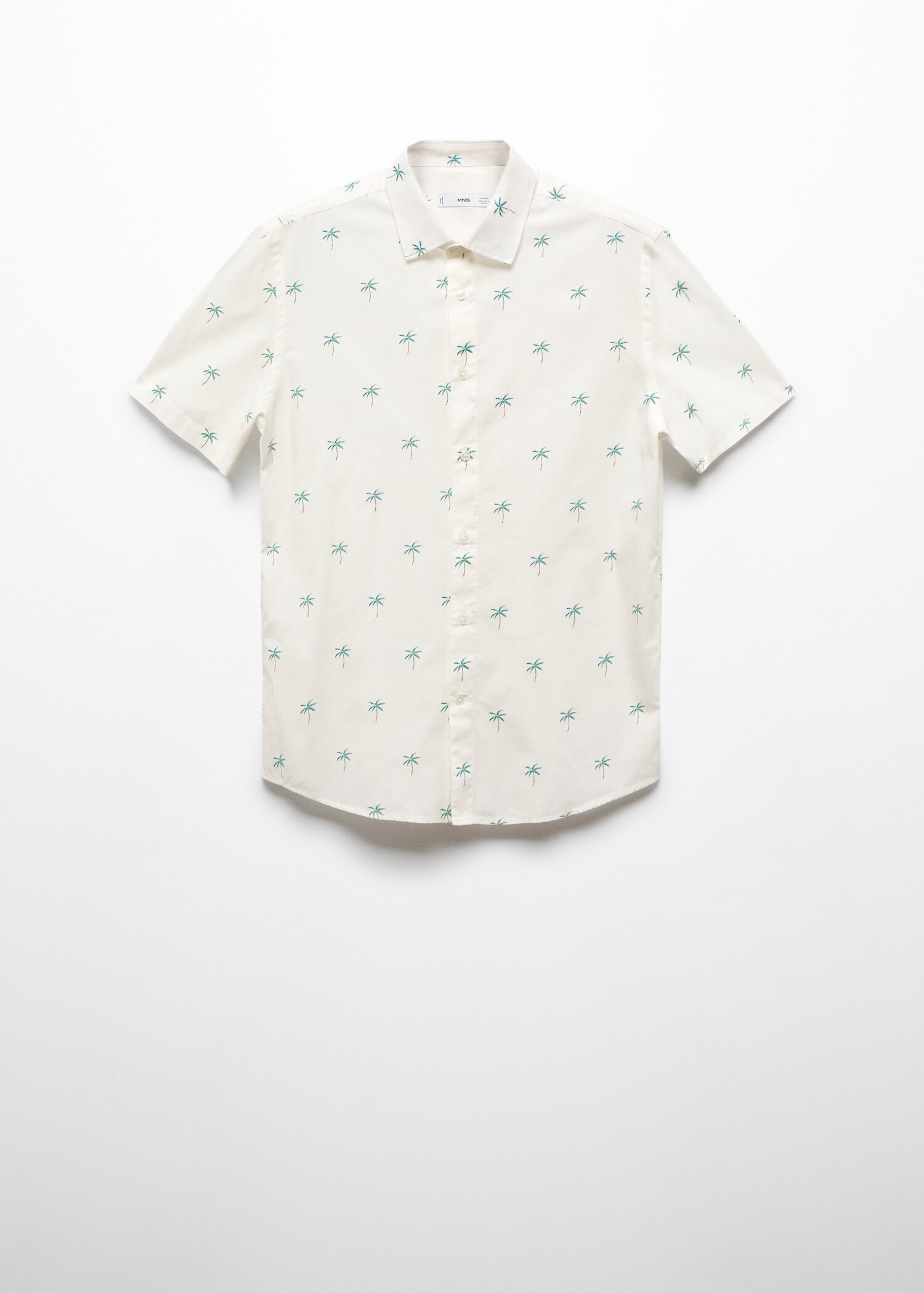 Palm print cotton shirt - Article without model