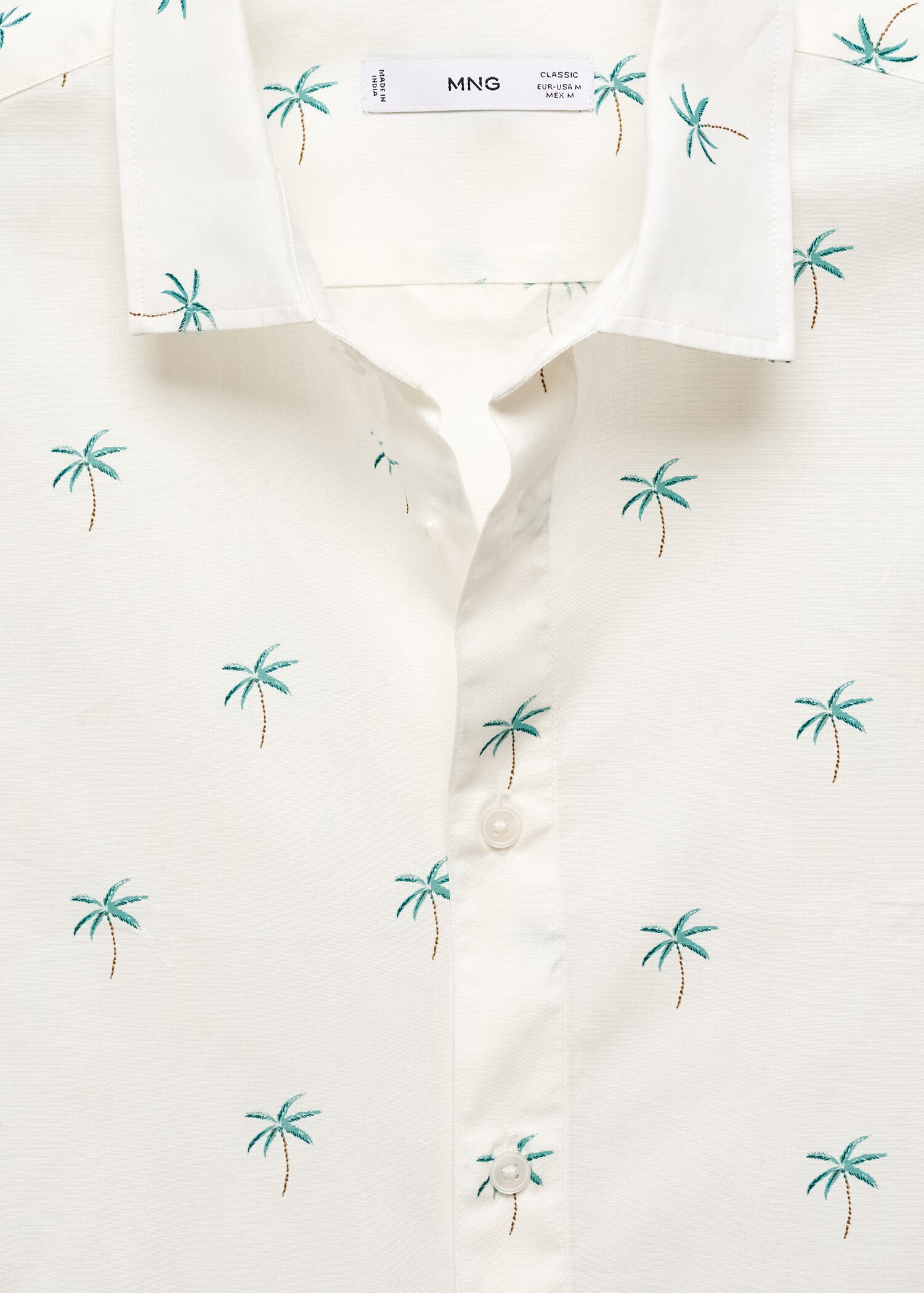 Palm print cotton shirt - Details of the article 8