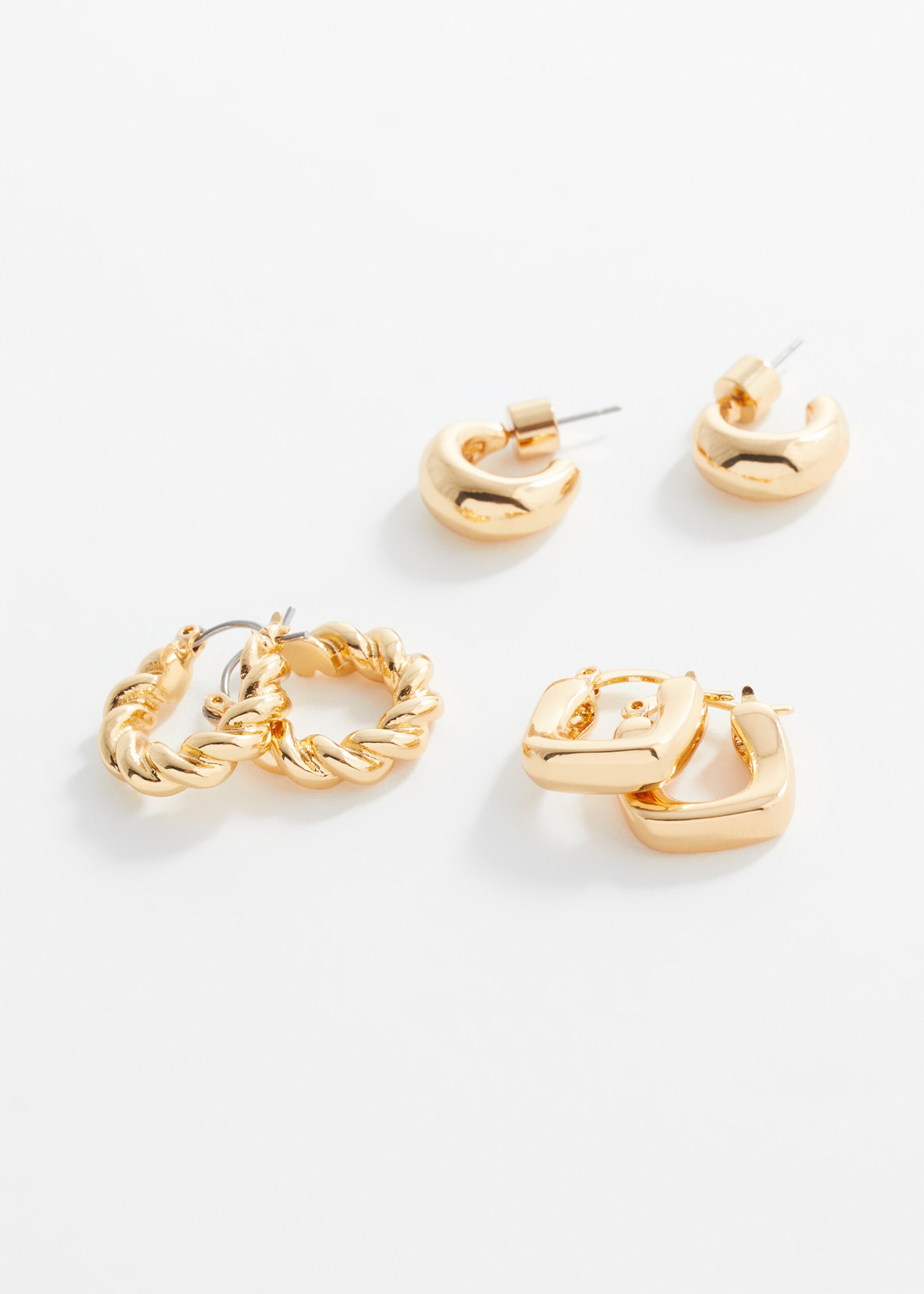 Set of hoop earrings - Medium plane