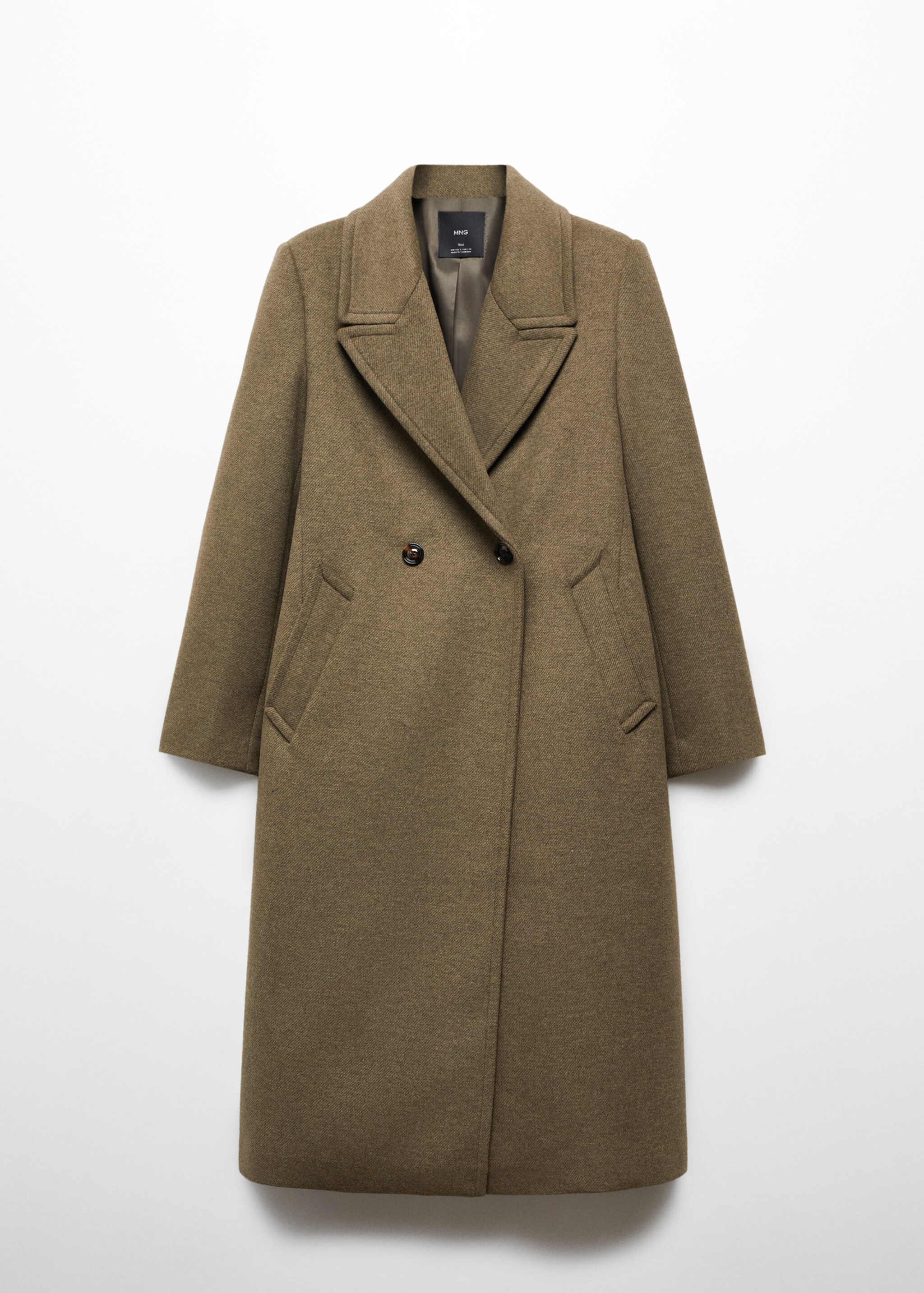 Lapels wool coat - Article without model