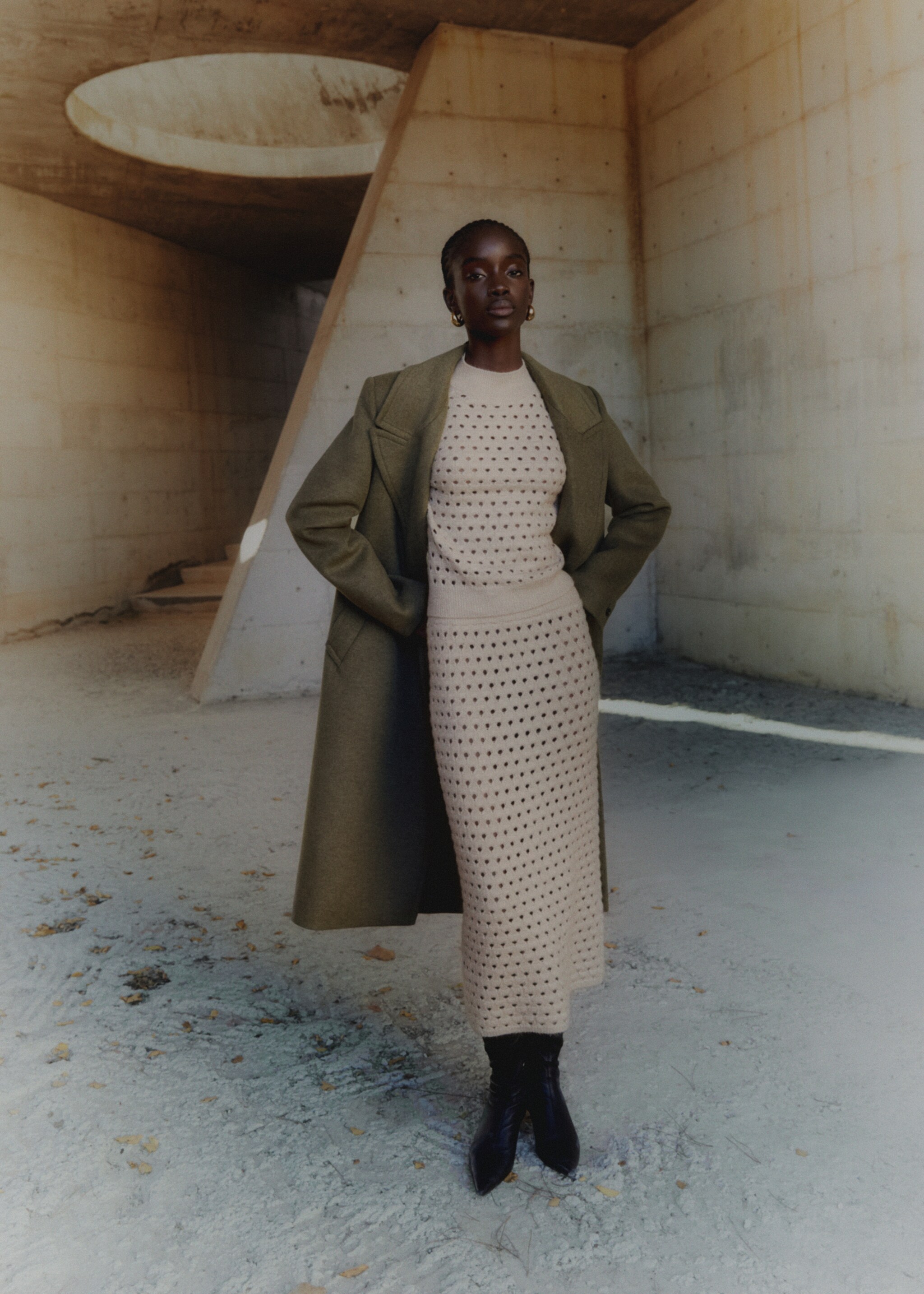 Lapels wool coat - Details of the article 5