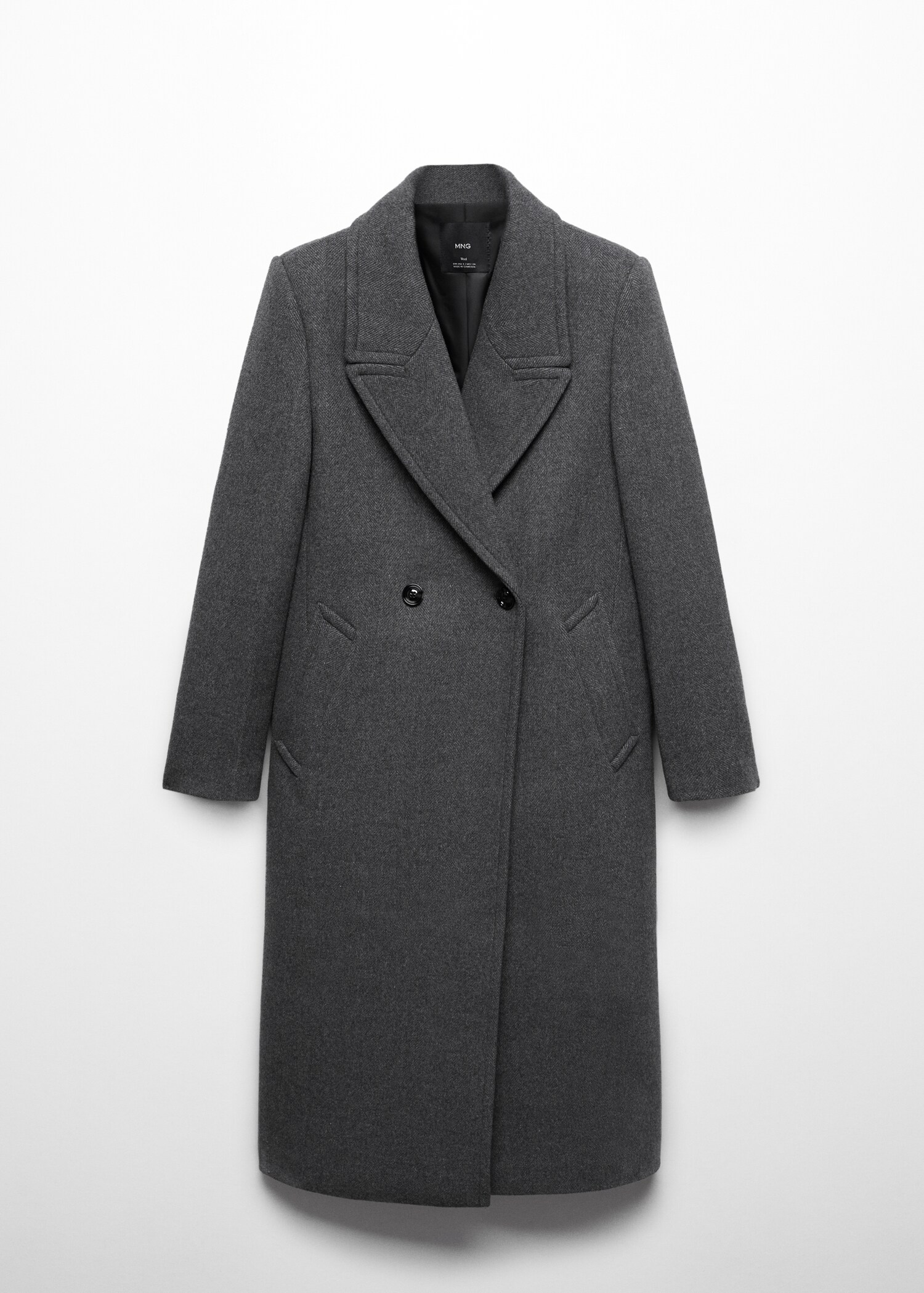 Lapels wool coat - Article without model