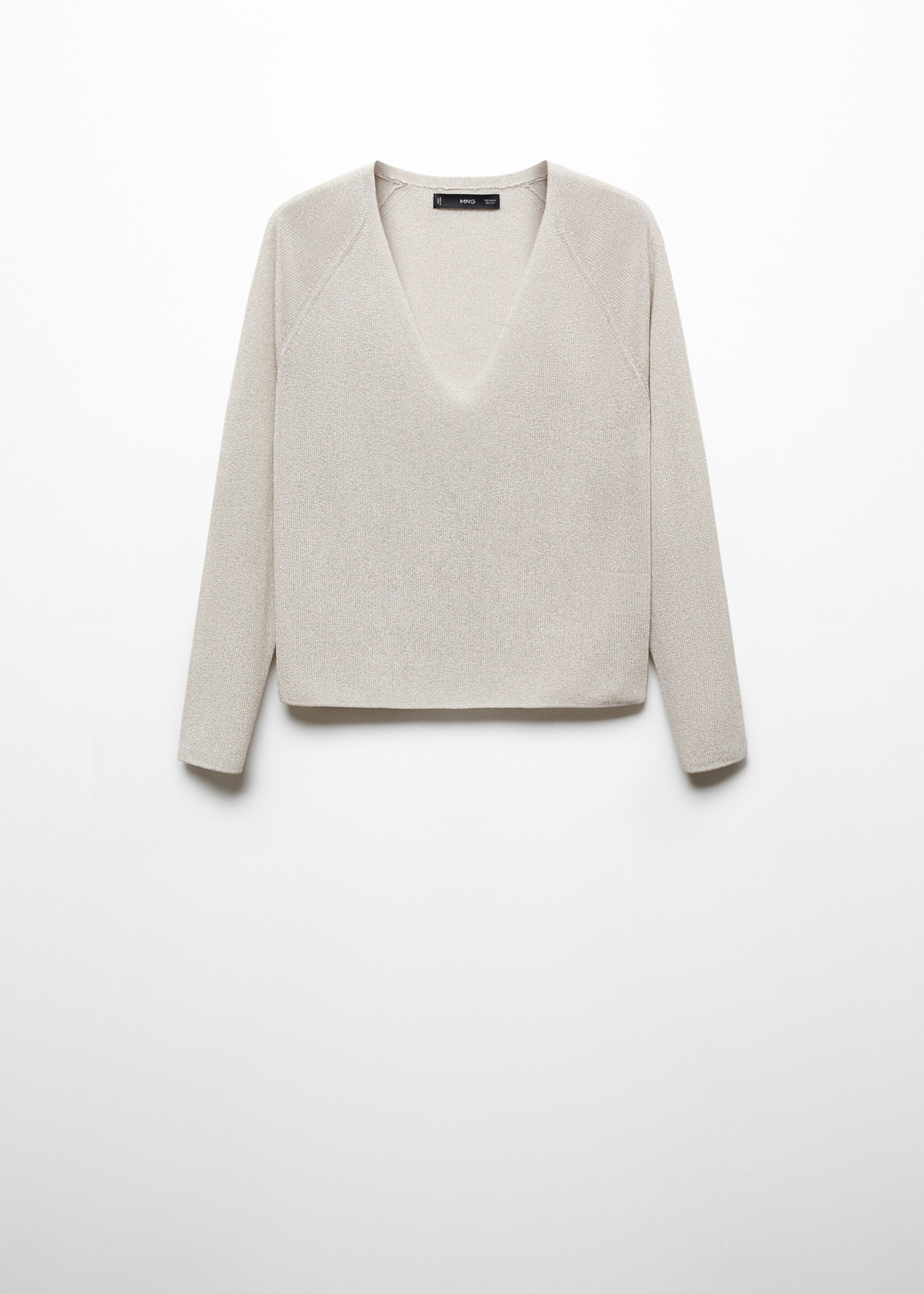 V-neck lurex sweater - Article without model