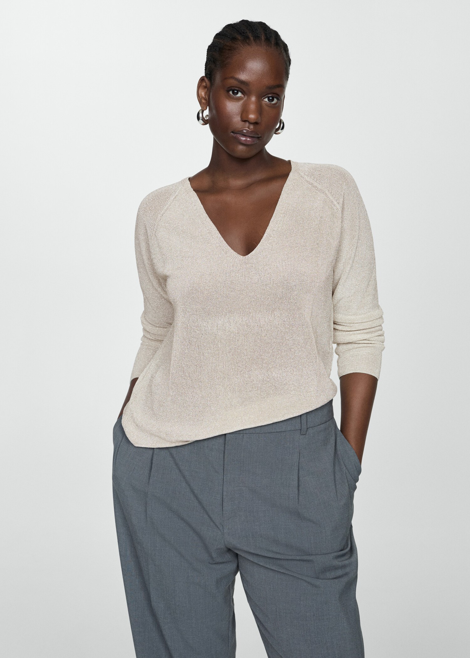 Pull-over Lurex col V - Détail de l'article 5
