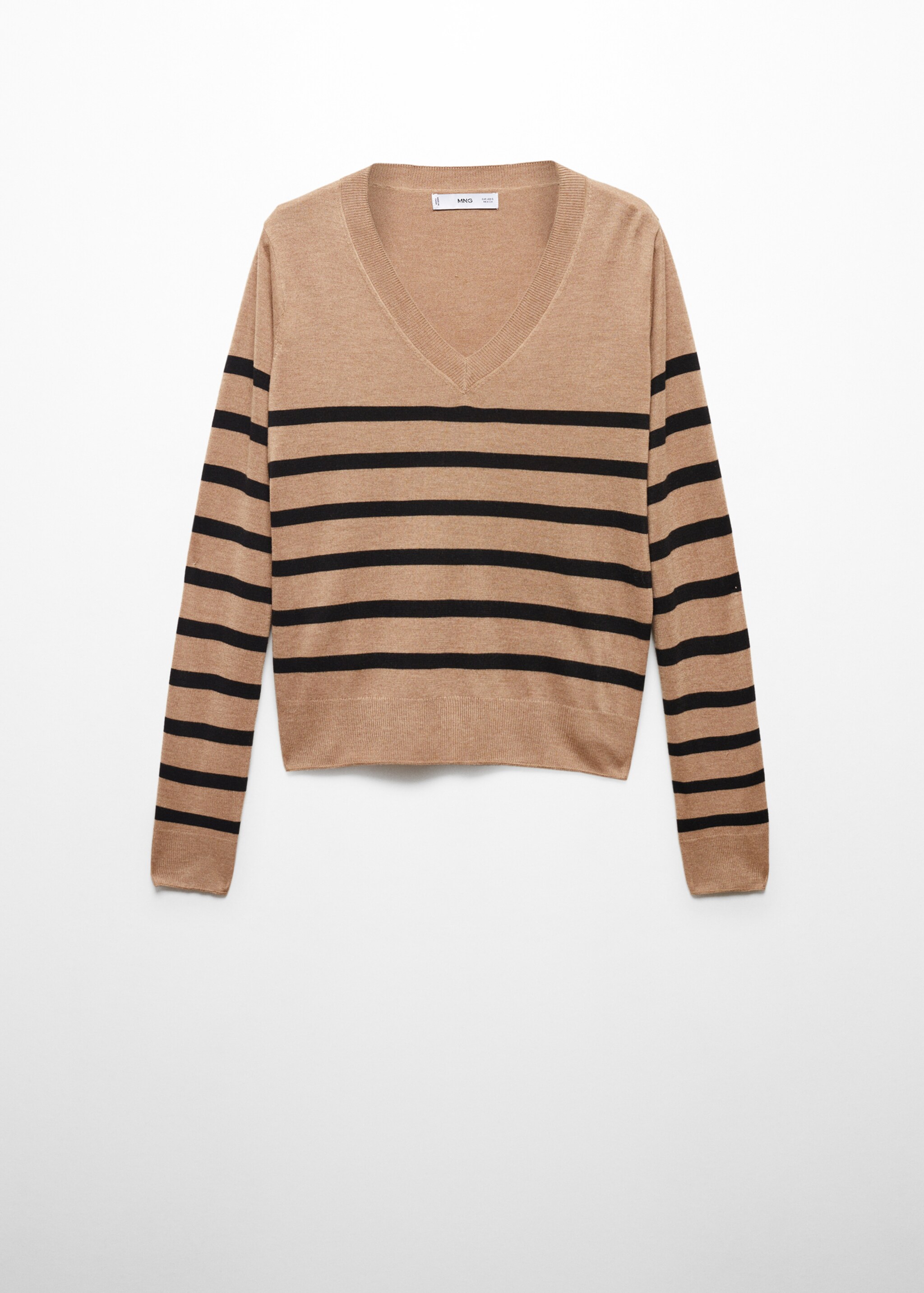 Striped fine-knit sweater - Article without model