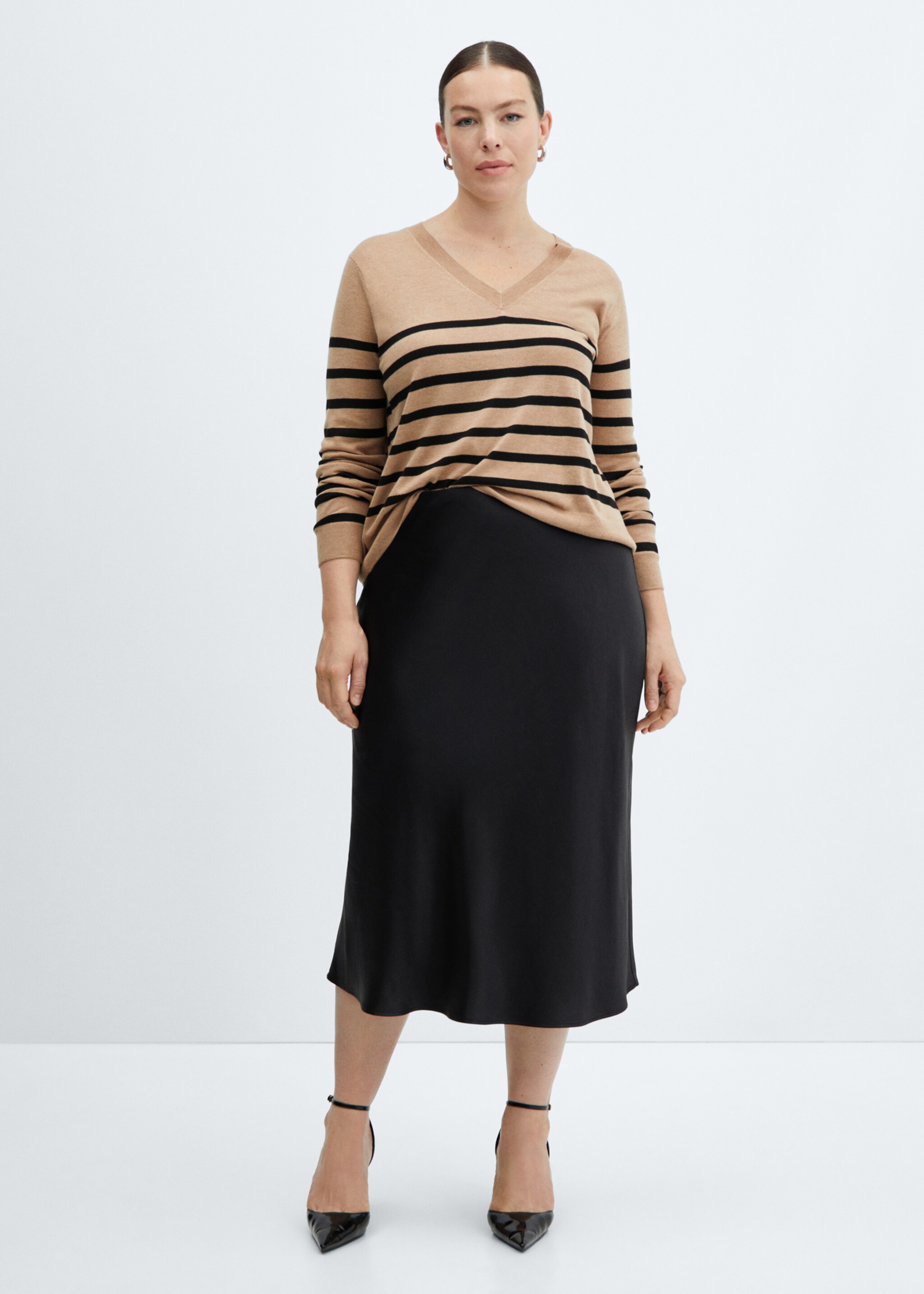 Striped fine-knit sweater - Details of the article 3