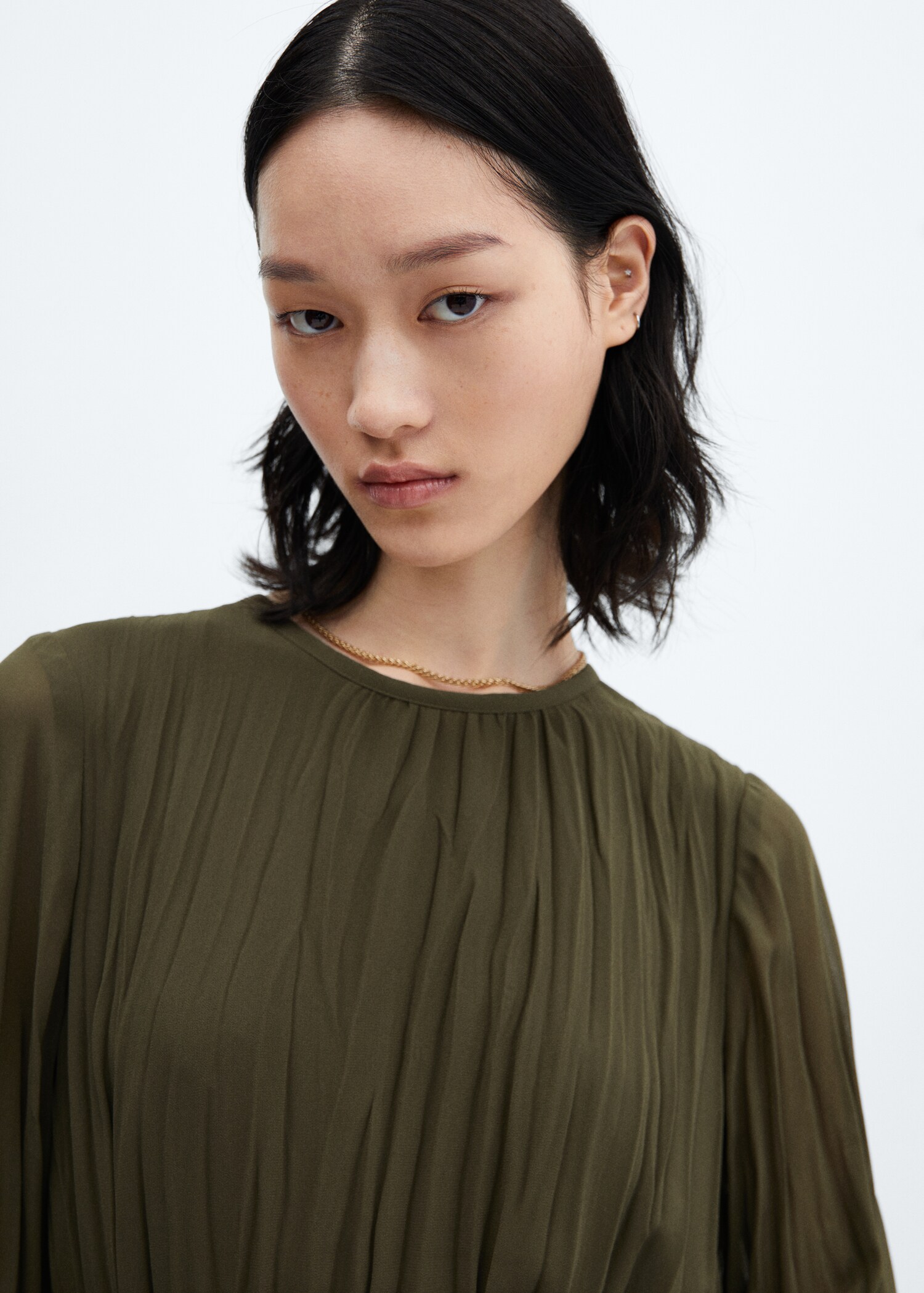 Kurze Plissée-Kleid - Detail des Artikels 1