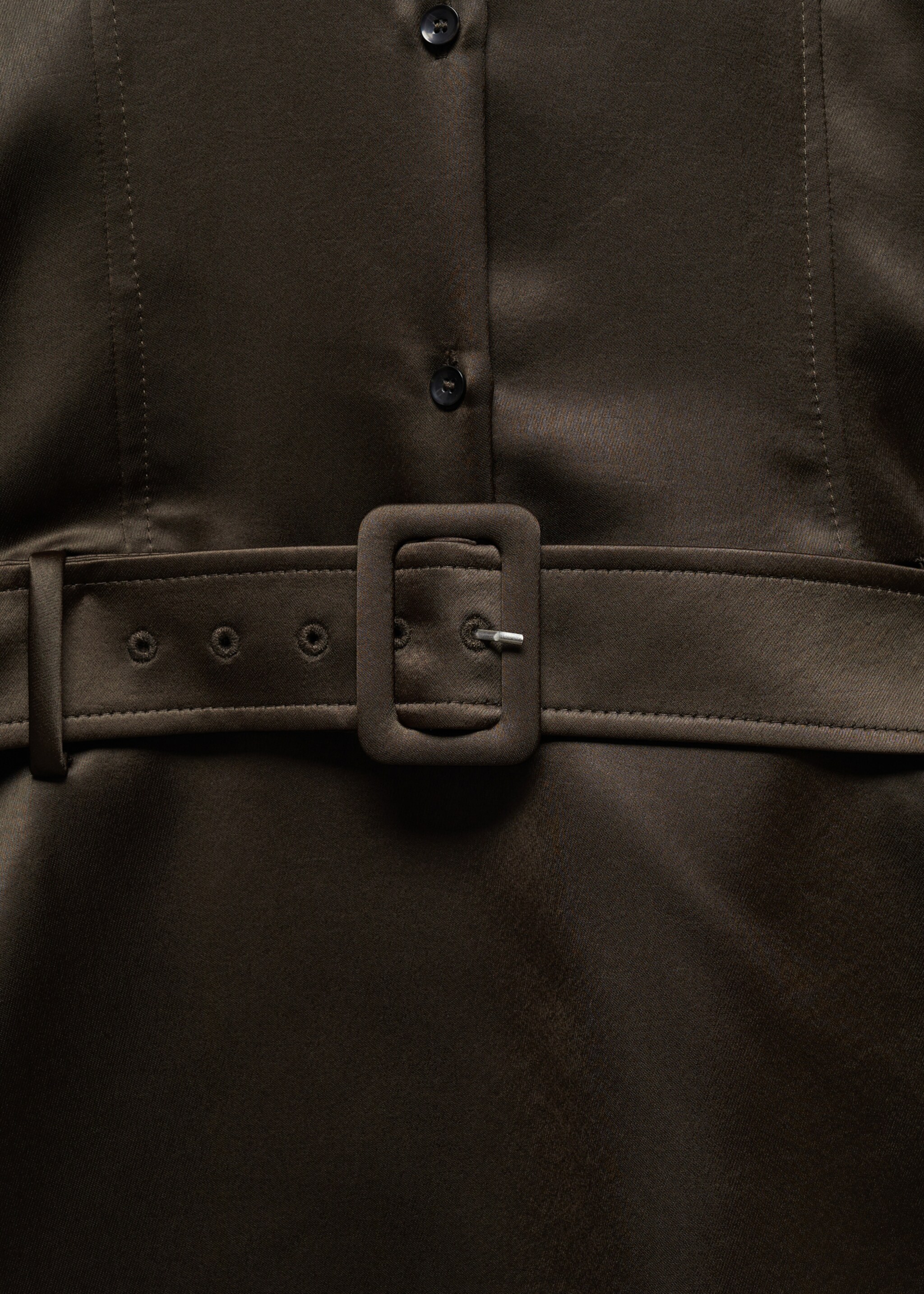Robe satinée ceinture - Détail de l'article 8