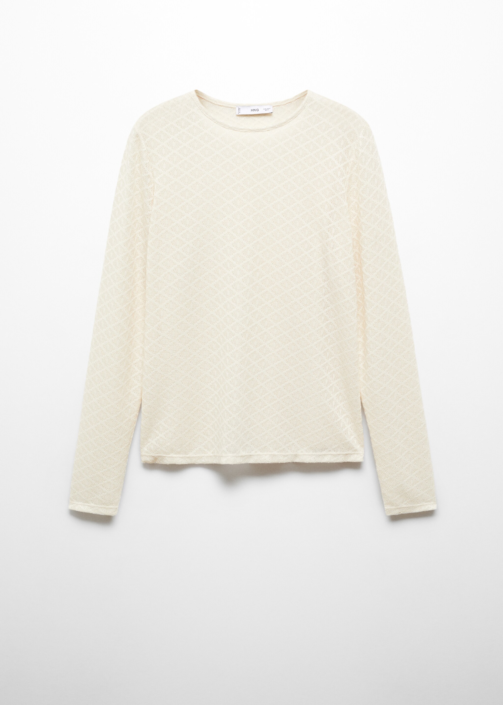 T-shirt maille texturée - Article sans modèle