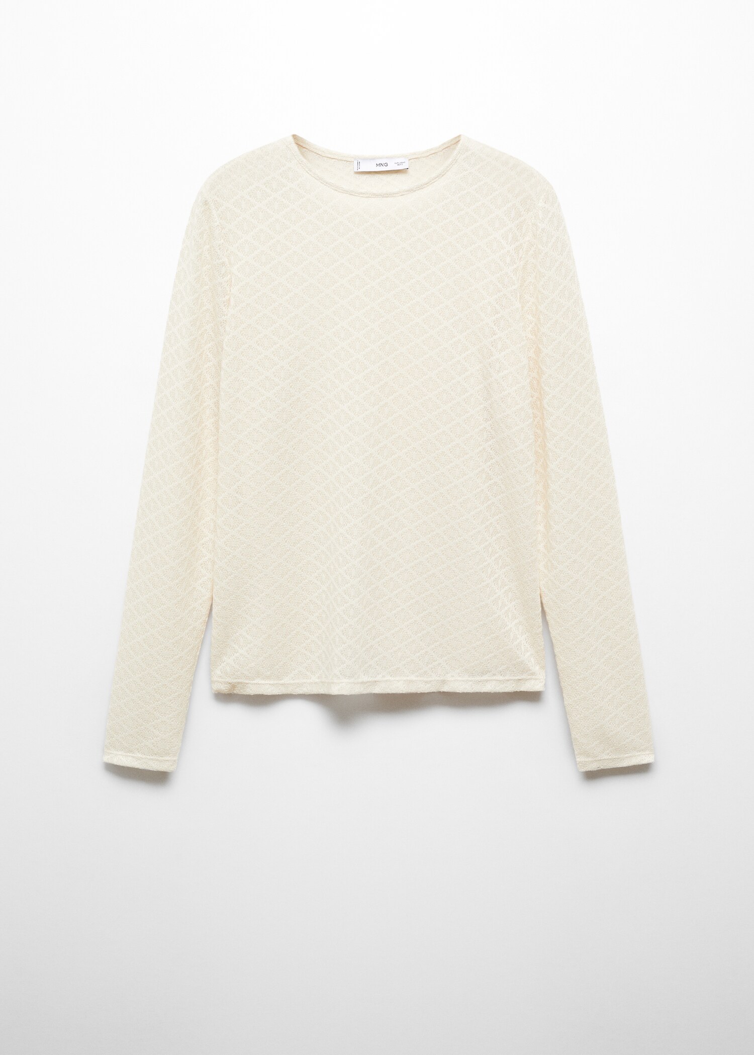 T-shirt maille texturée - Article sans modèle