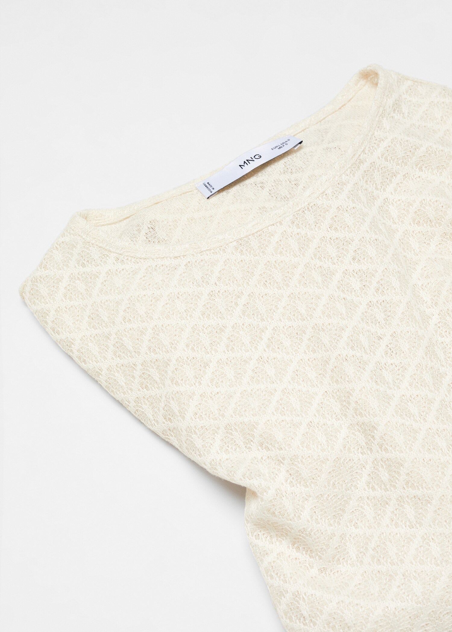 T-shirt maille texturée - Détail de l'article 8