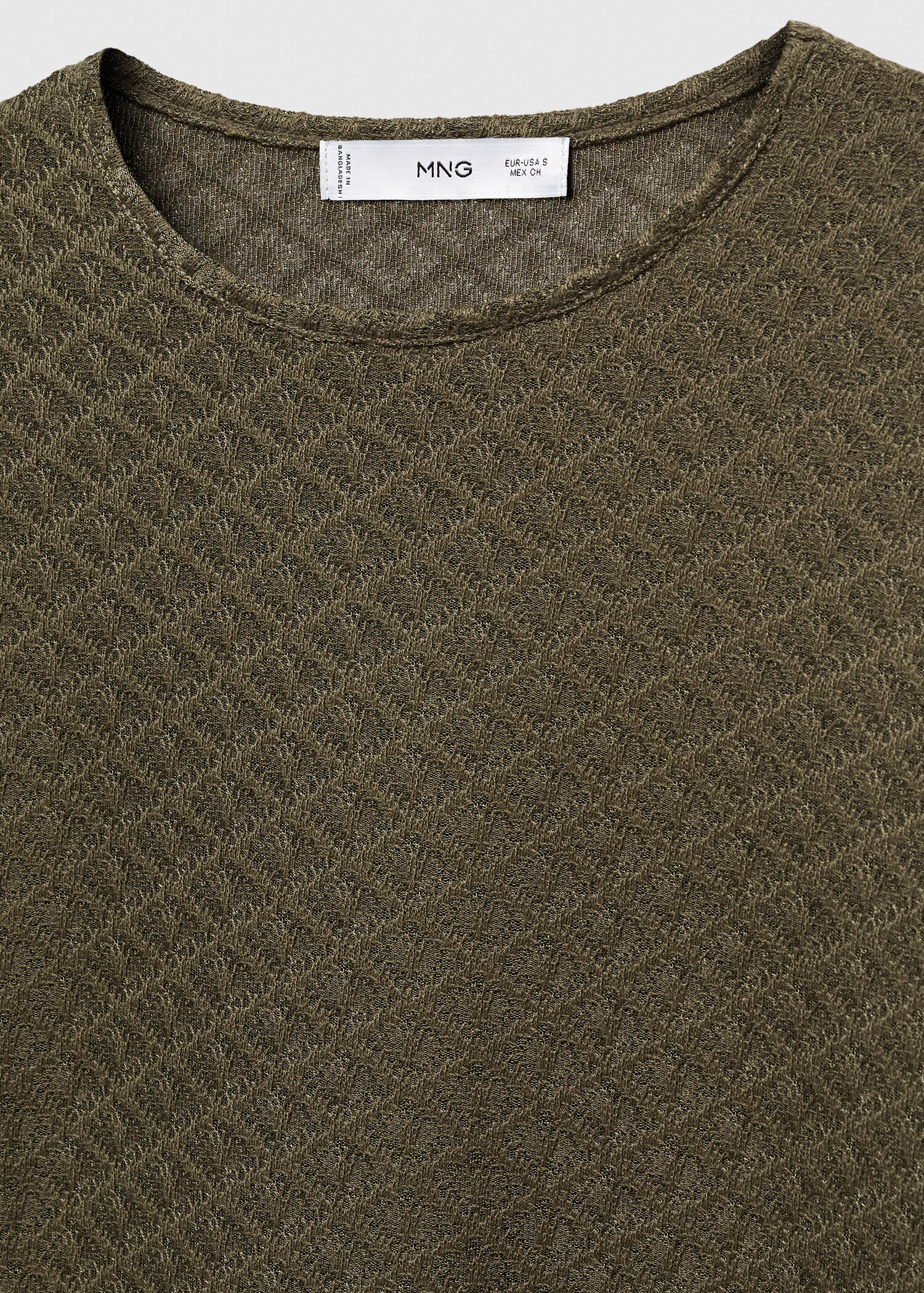 T-shirt maille texturée - Détail de l'article 8