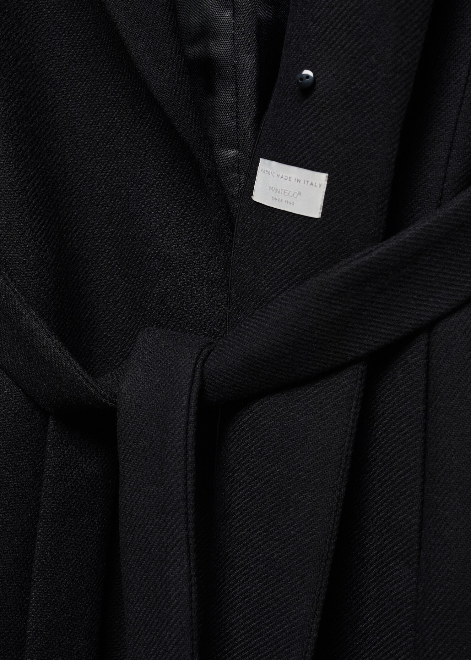 Manteau laine Manteco col imitation fourrure amovible - Détail de l'article 0