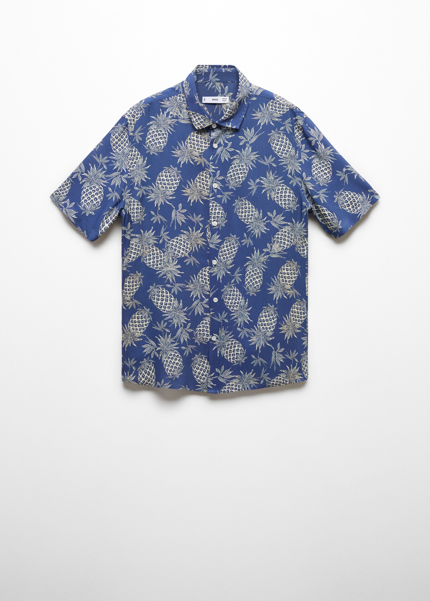 Regular-fit pineapple-print shirt - Article without model