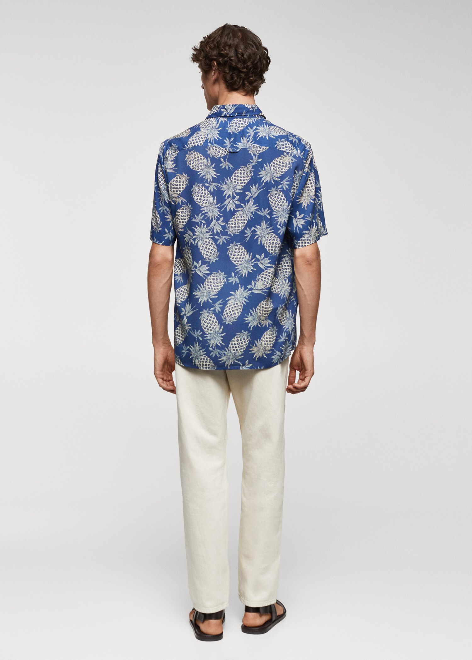 Regular-fit pineapple-print shirt - Reverse of the article