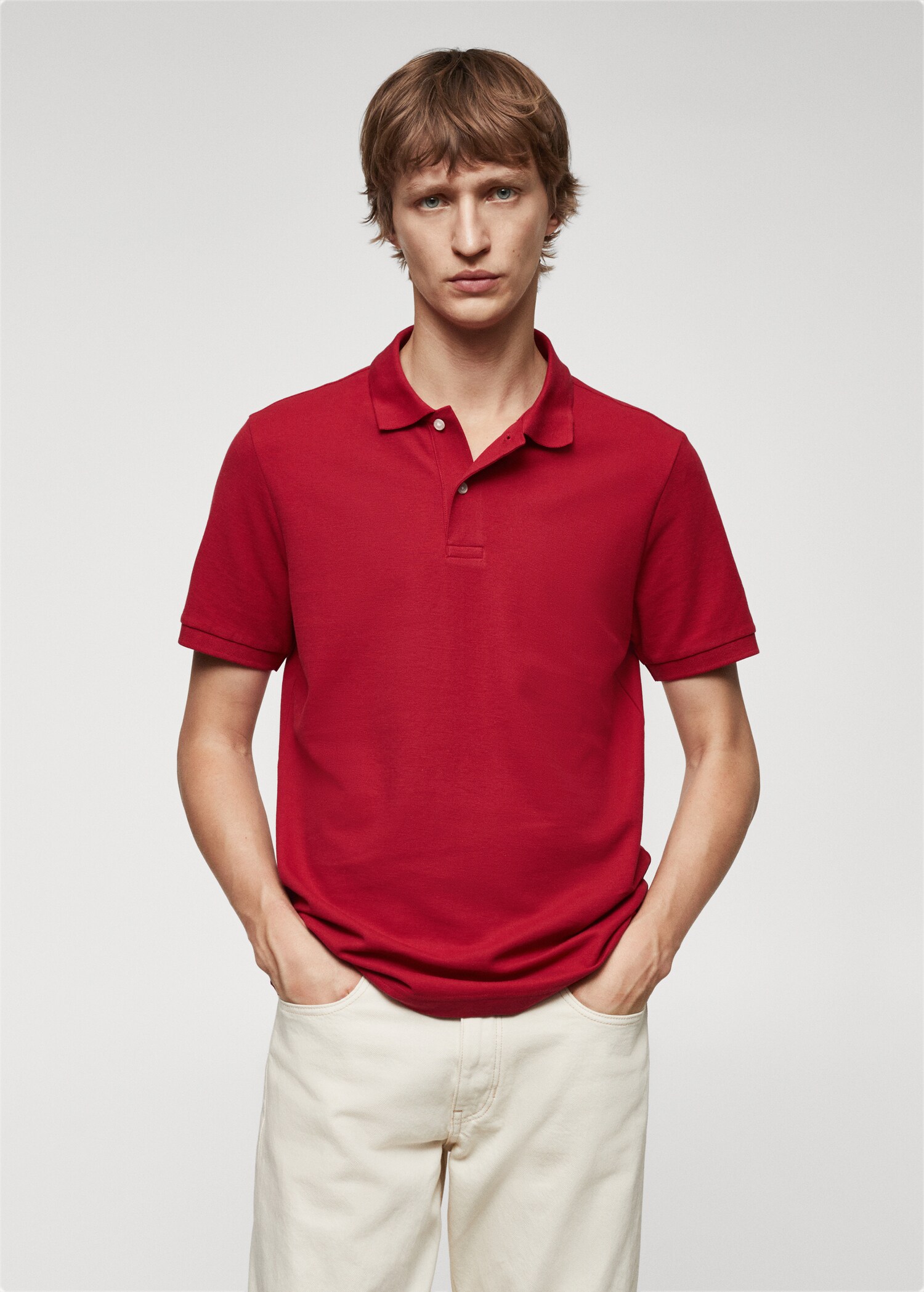 Polo 100% algodón regular fit - Plano medio