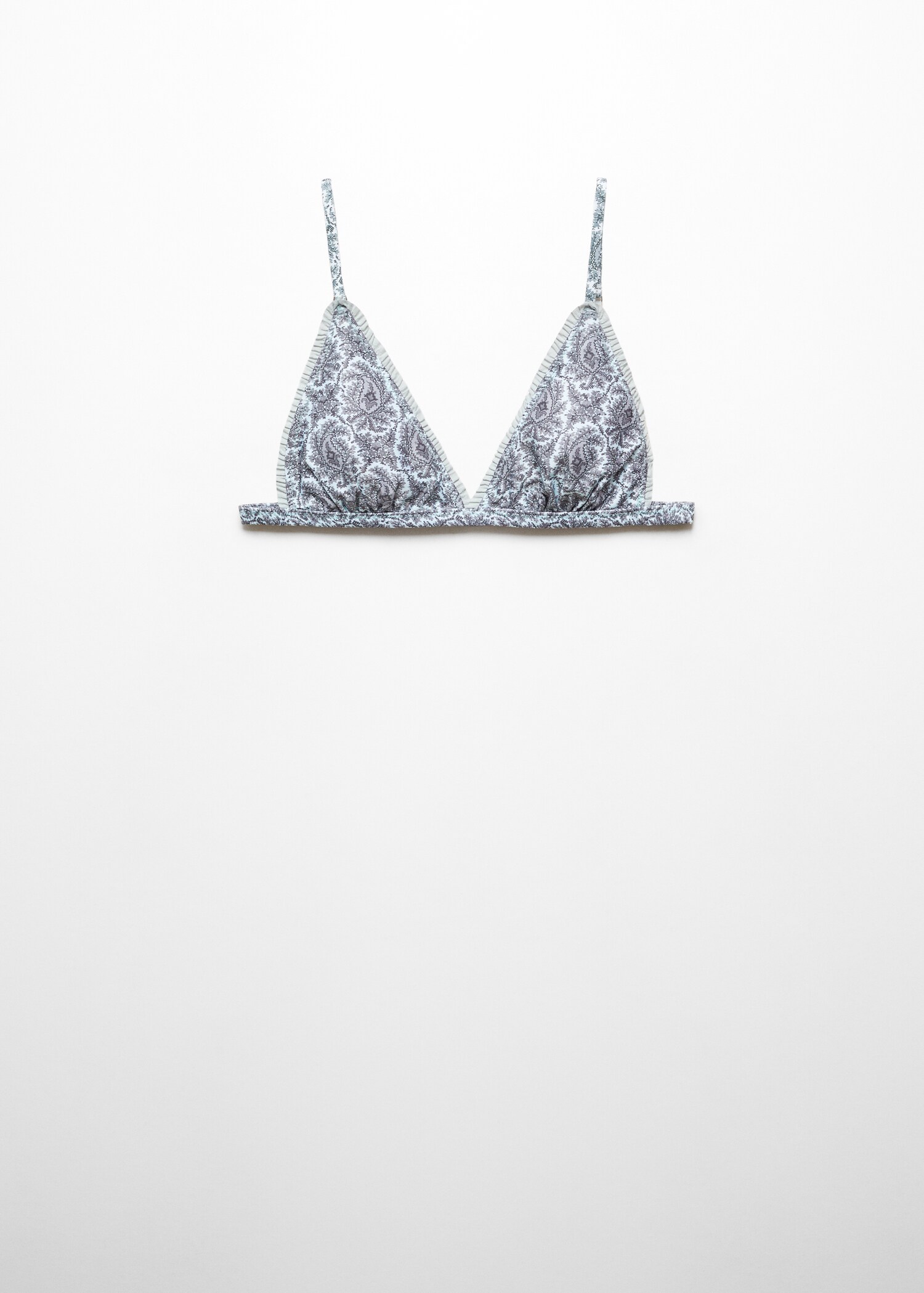 Printed triangle bra - Article without model