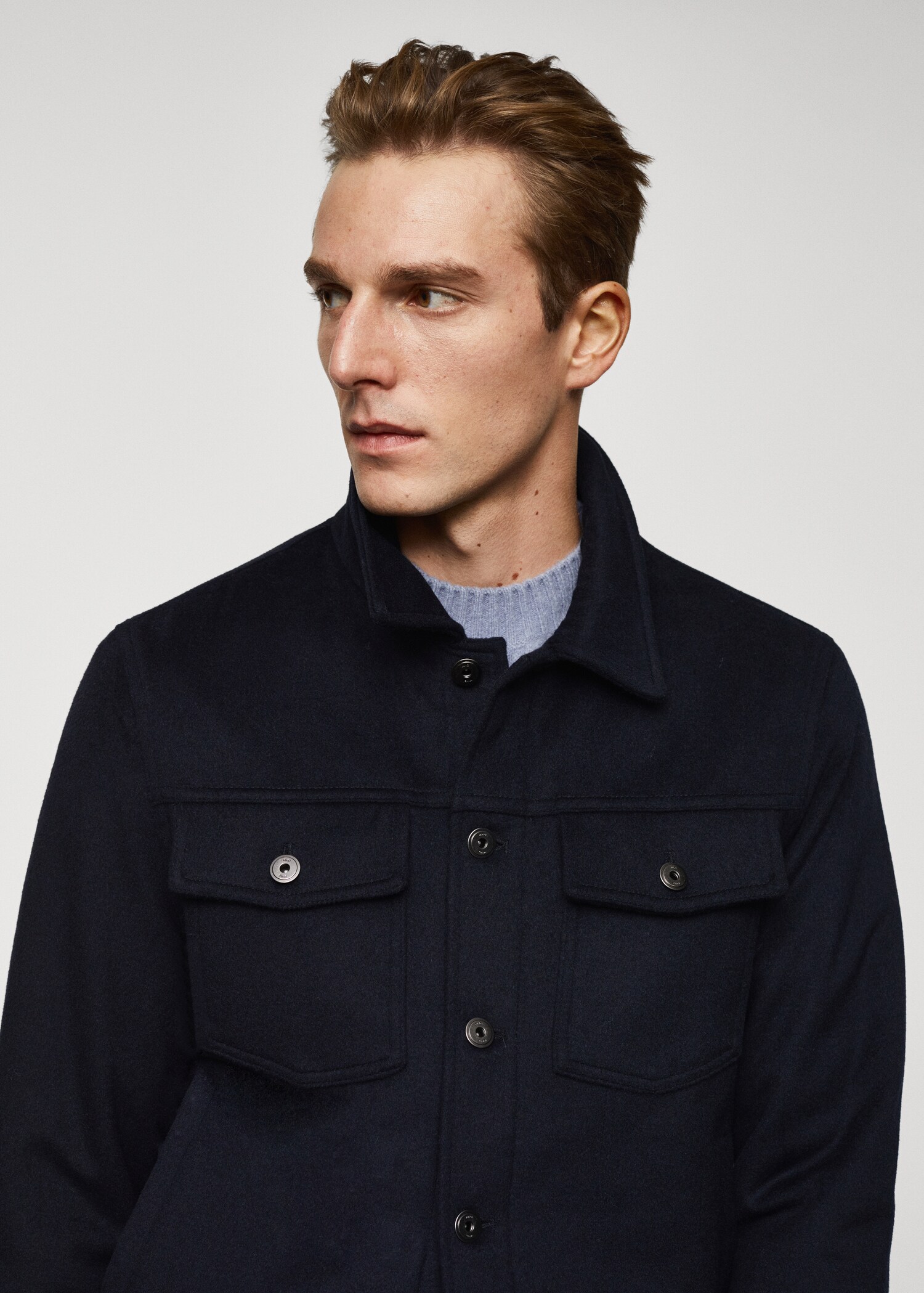 Wool jacket with pockets - Details of the article 1