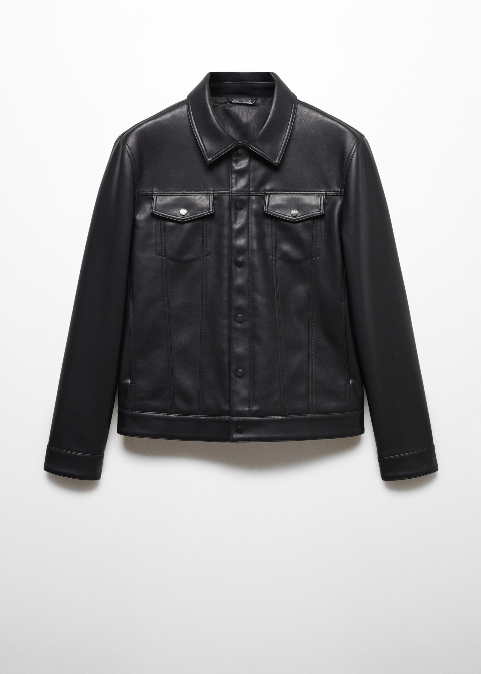 Veste simili-cuir poches - Article sans modèle