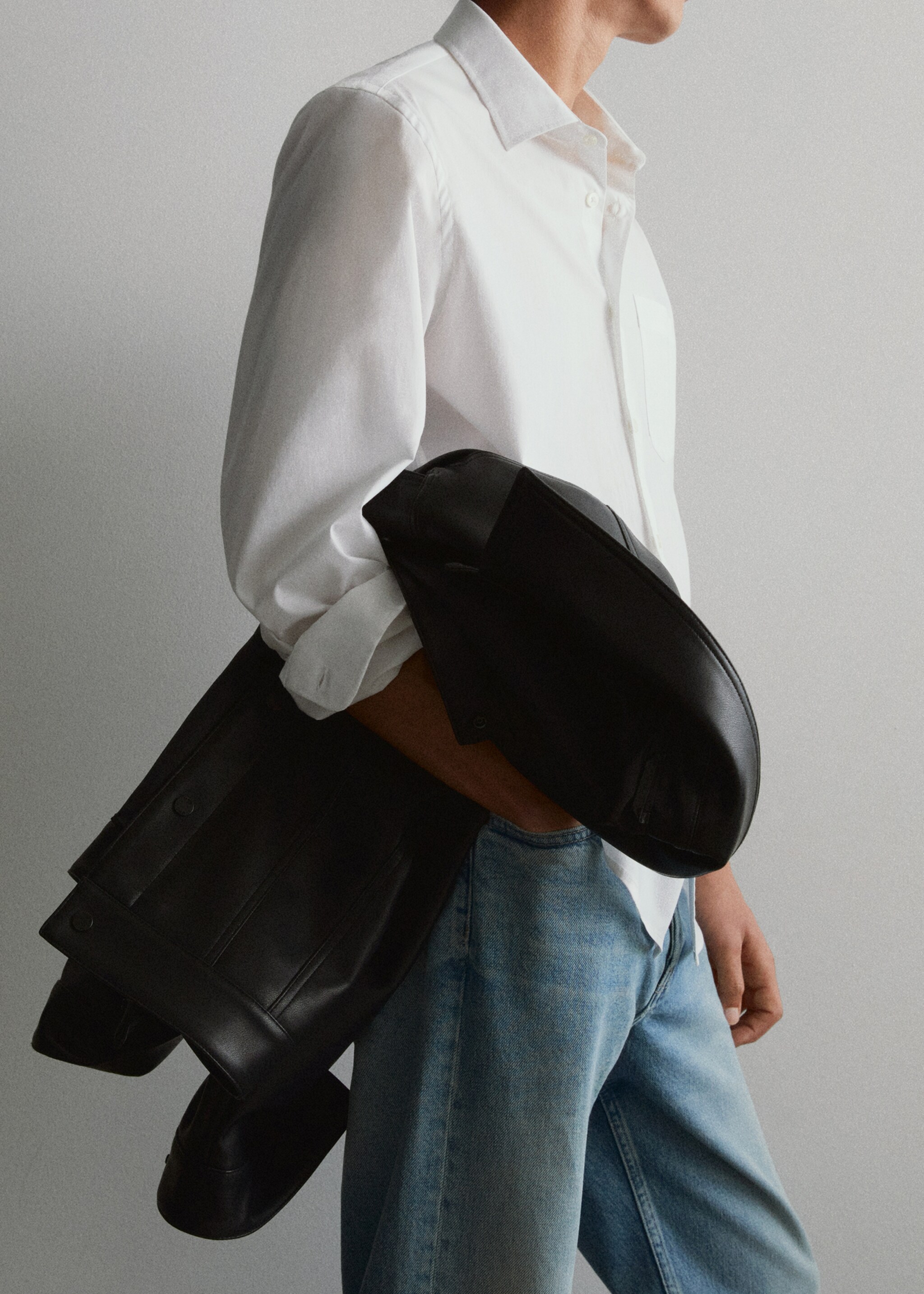 Veste simili-cuir poches - Détail de l'article 6