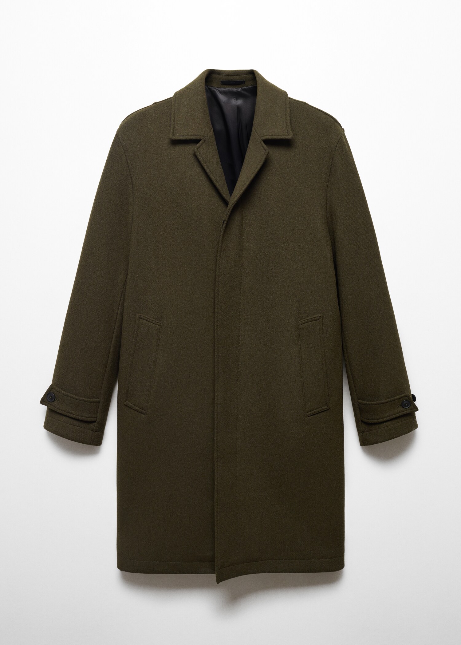 Regular fit wool coat - Article without model