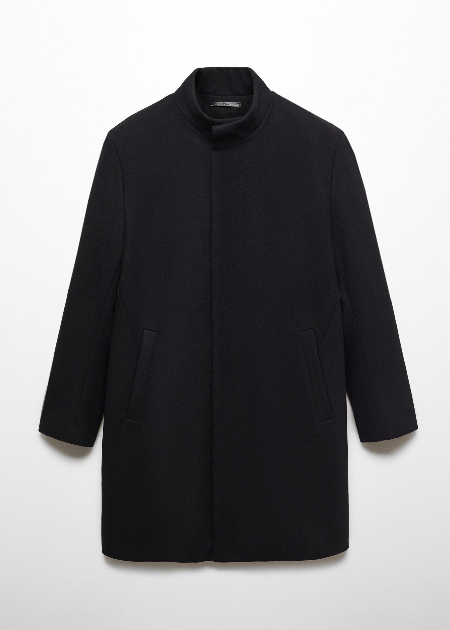 Wool funnel neck coat - Article without model