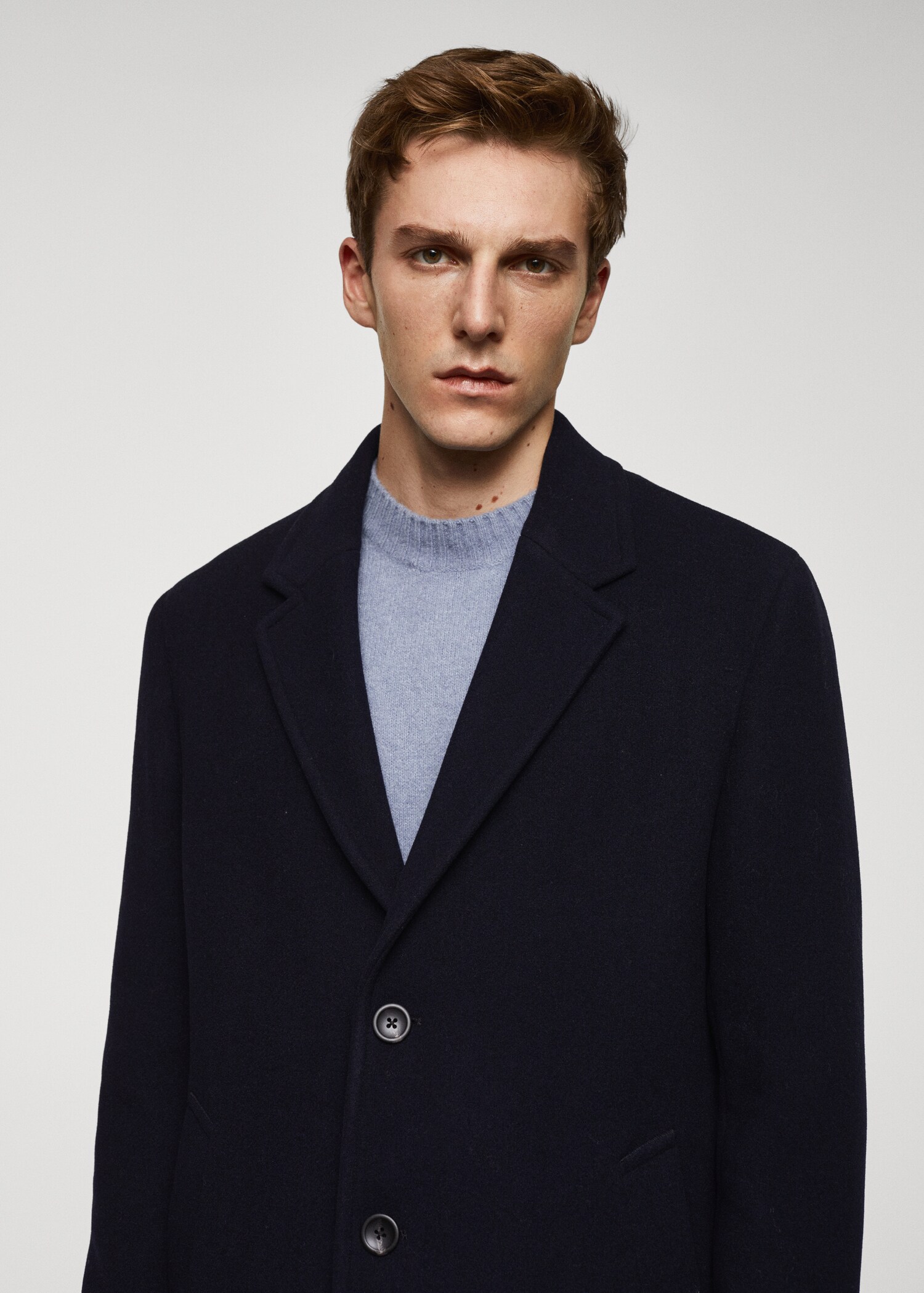 Lightweight recycled wool coat - Details of the article 1