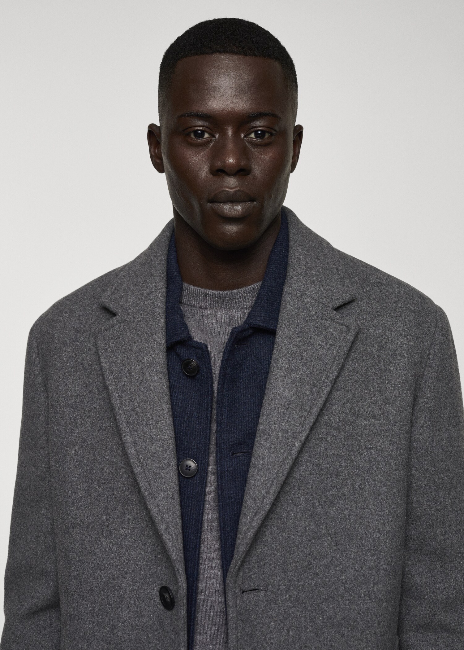 Lightweight recycled wool coat - Details of the article 1