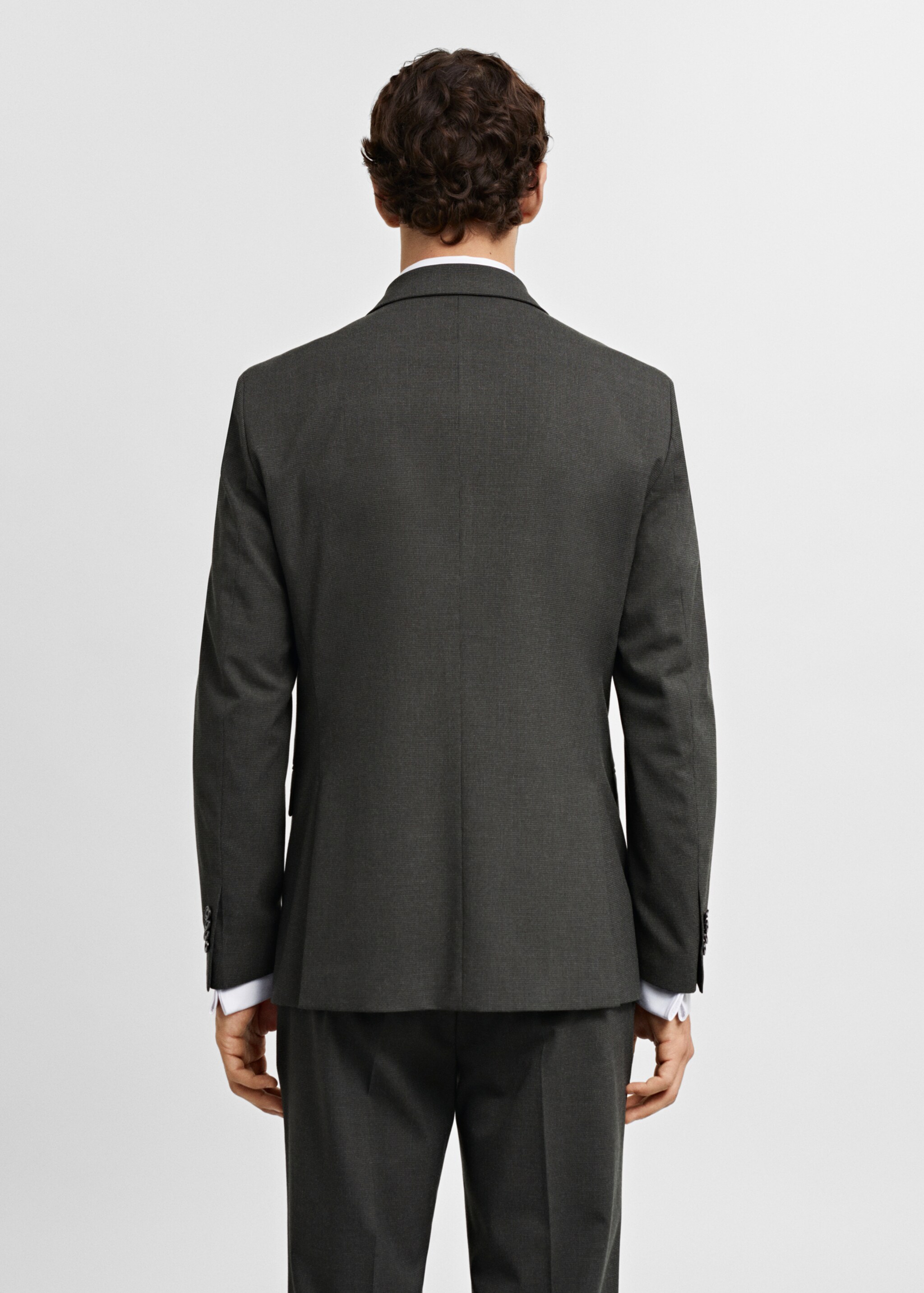 Slim-fit colbert van Comfort stretch stof - Achterkant van het artikel