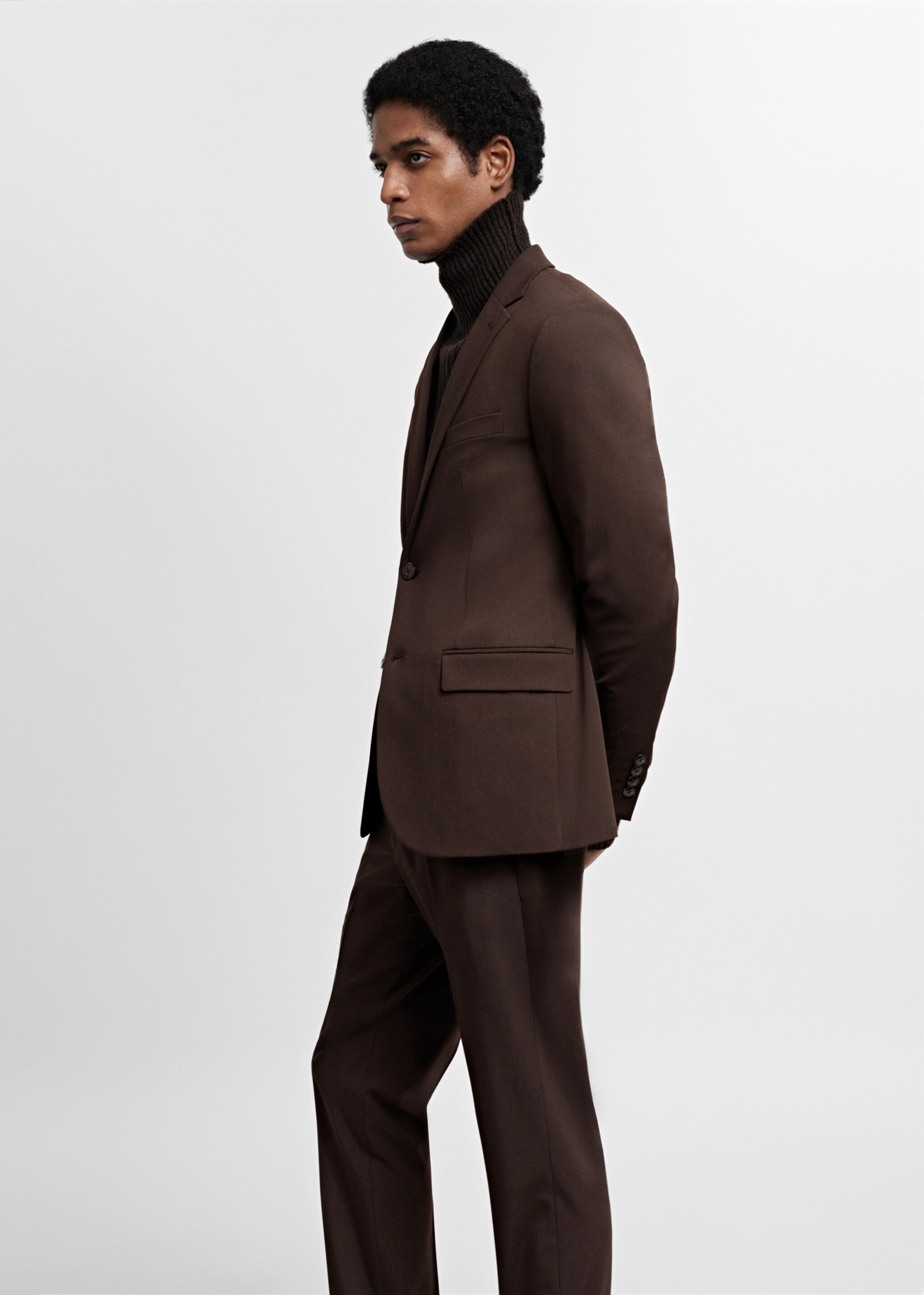 Super slim-fit suit jacket in stretch fabric - Details of the article 2