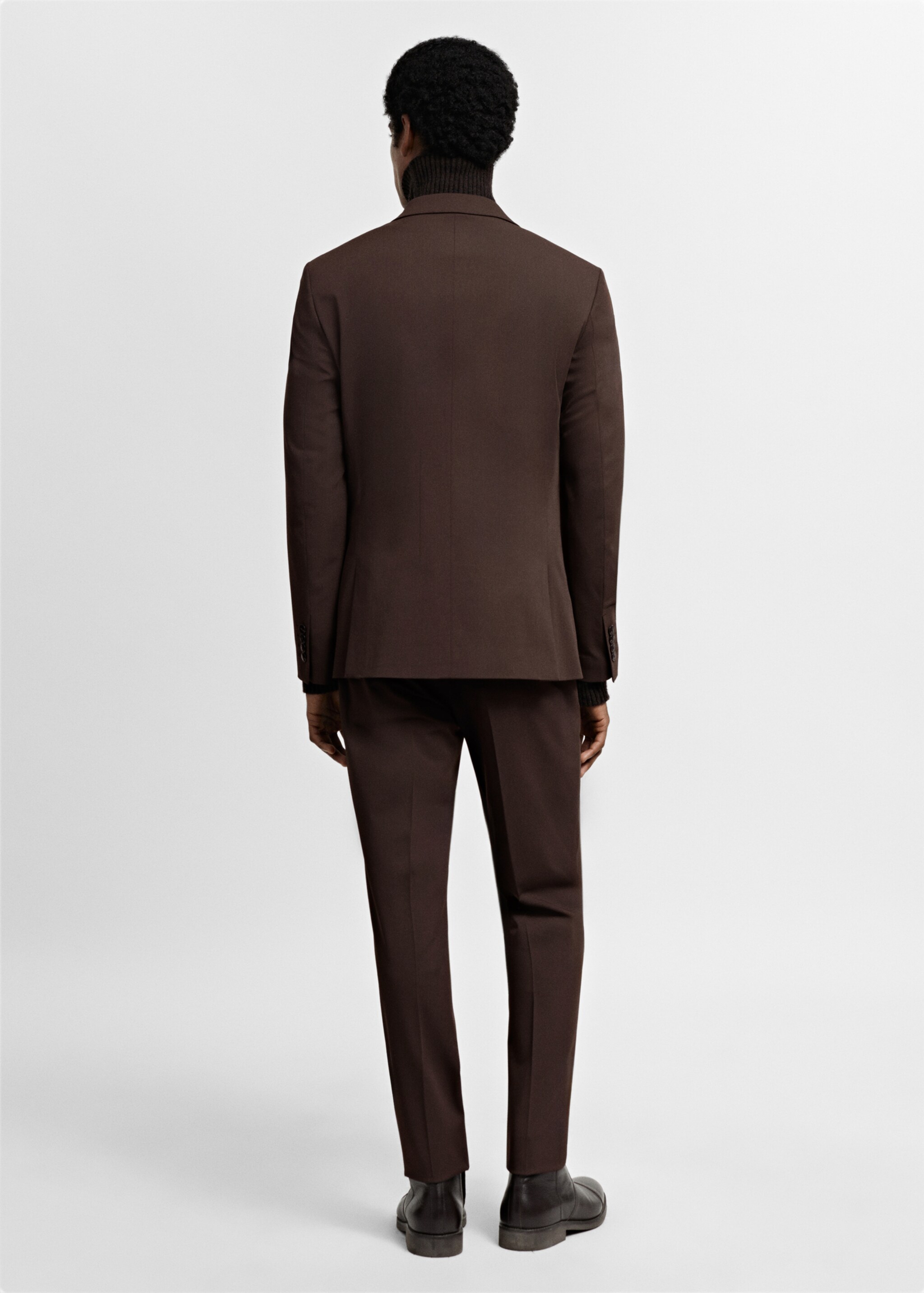 Super slim-fit suit jacket in stretch fabric - Reverse of the article